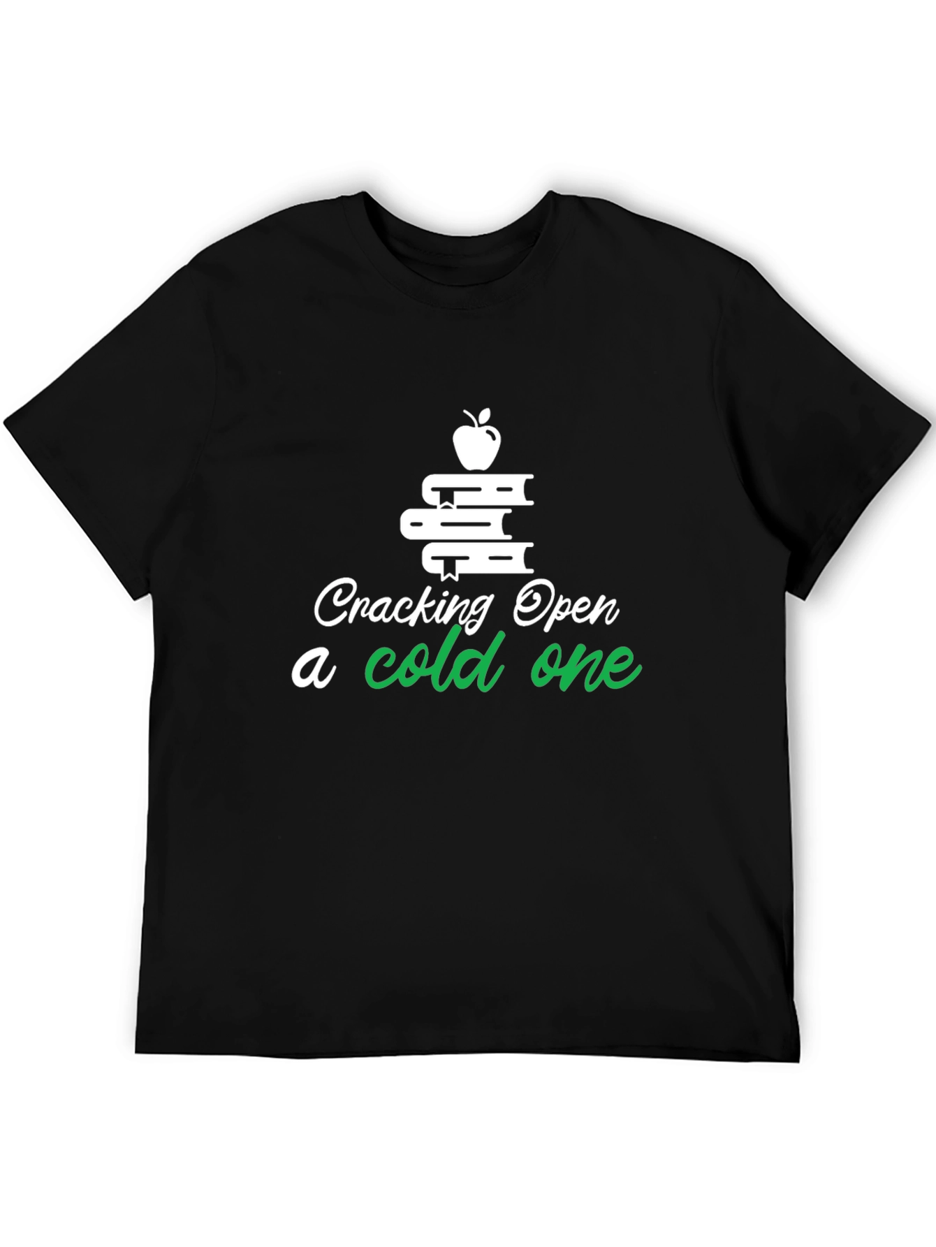 Cracking Open a Cold One Book Lover T-Shirt