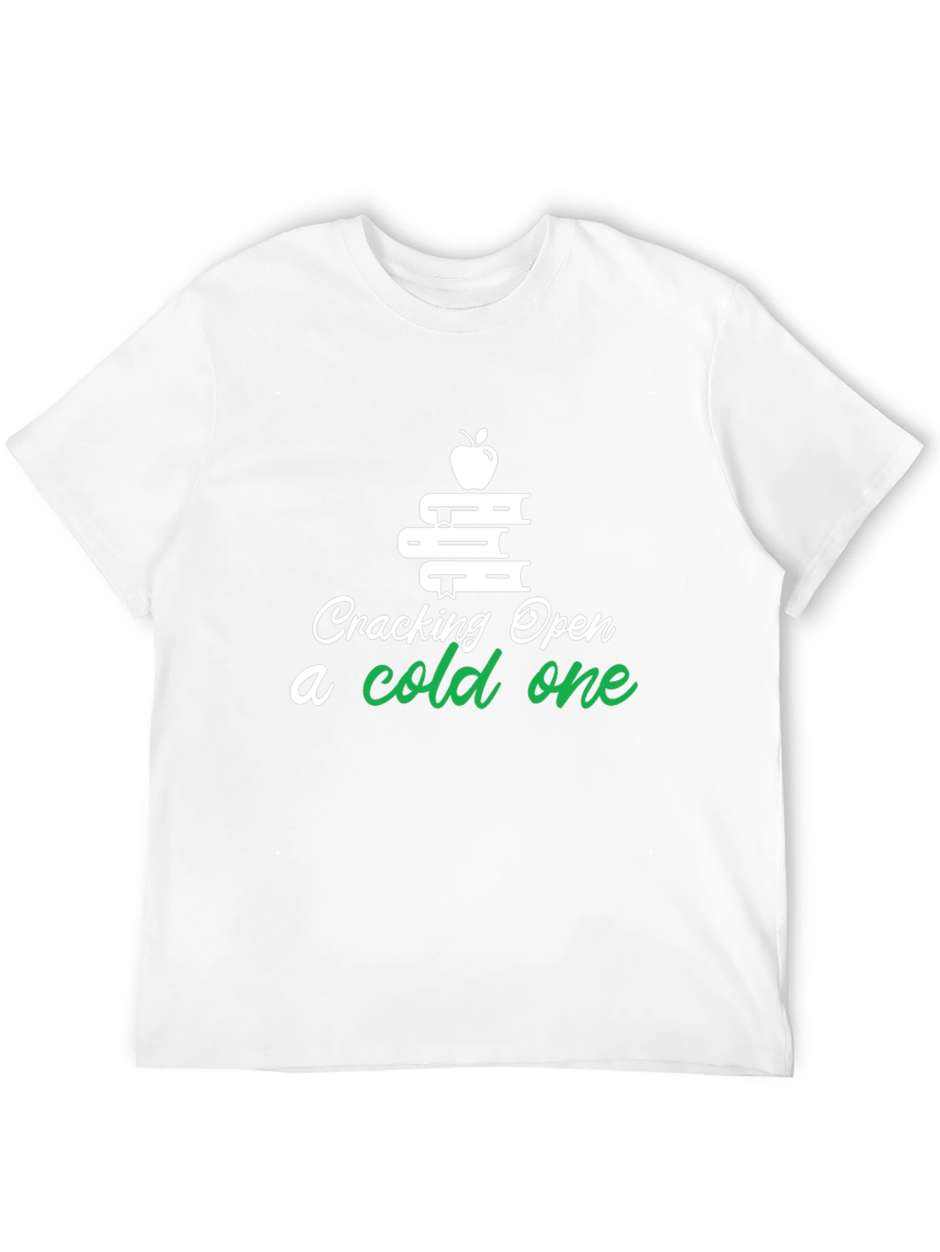 Cracking Open a Cold One Book Lover T-Shirt