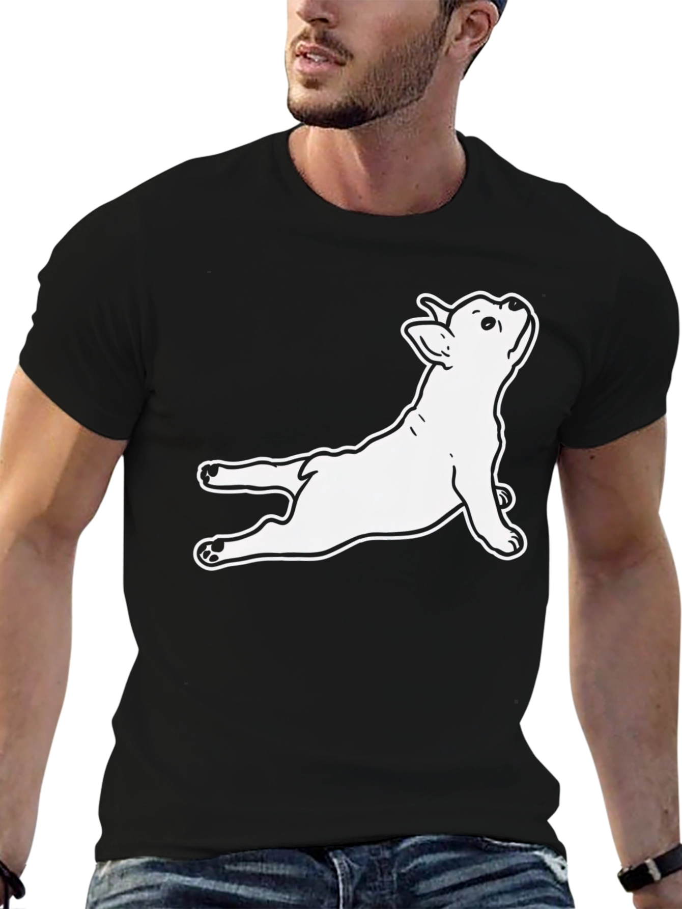 Yoga Dog T-Shirt - Black