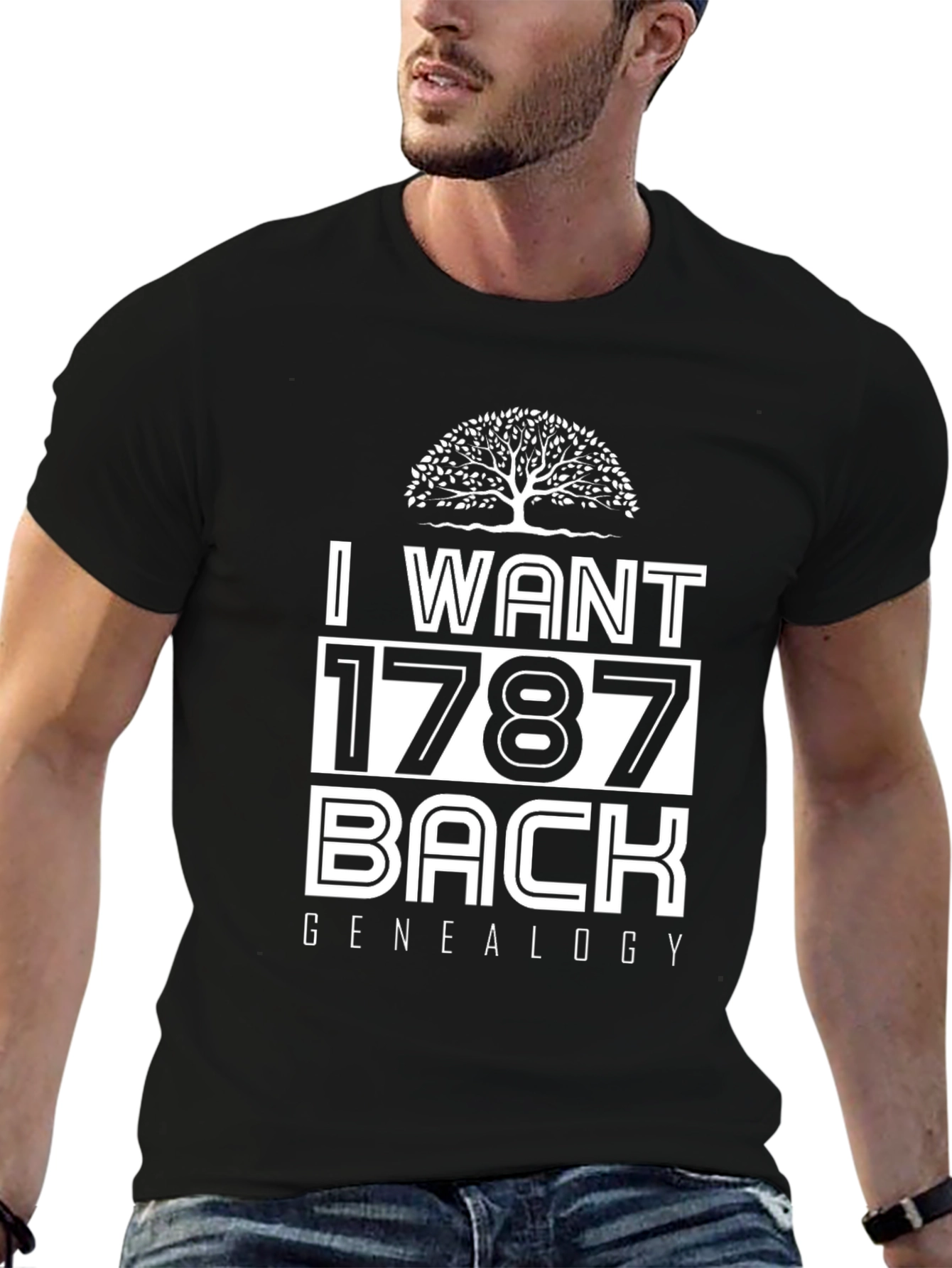 I Want 1787 Back Genealogy T-Shirt