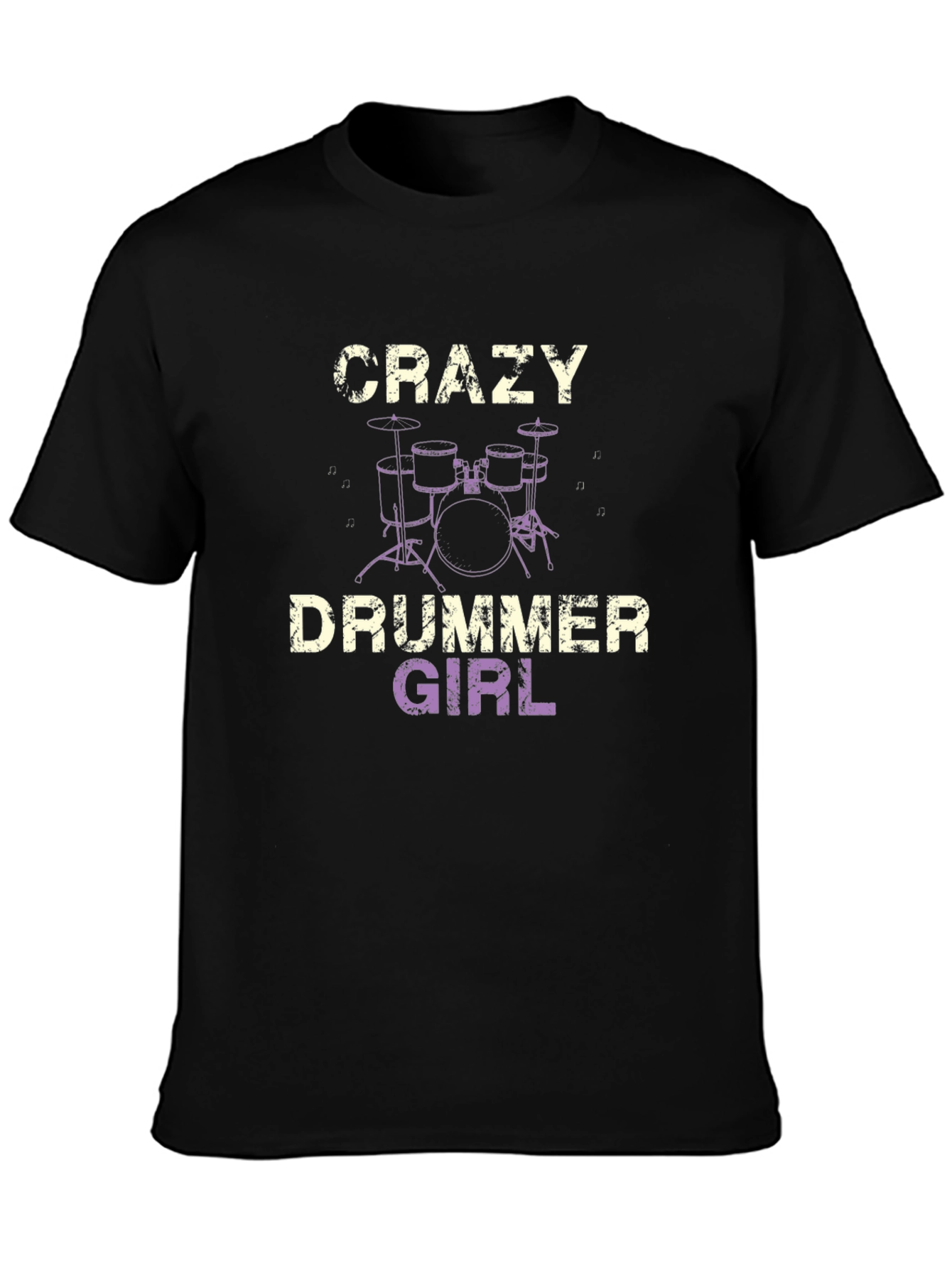 Crazy Drummer Girl T-Shirt