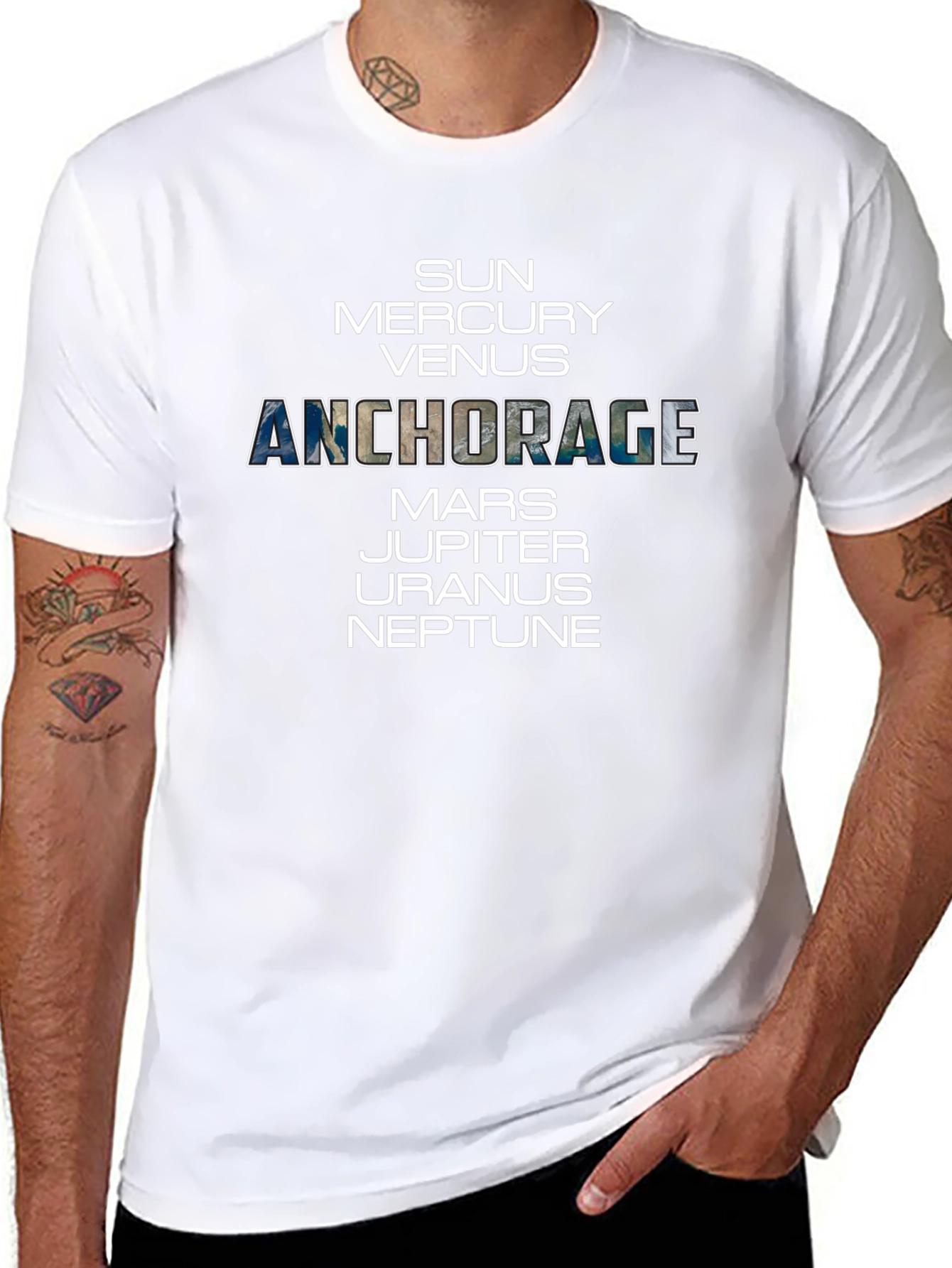 Anchorage Planets Graphic Tee