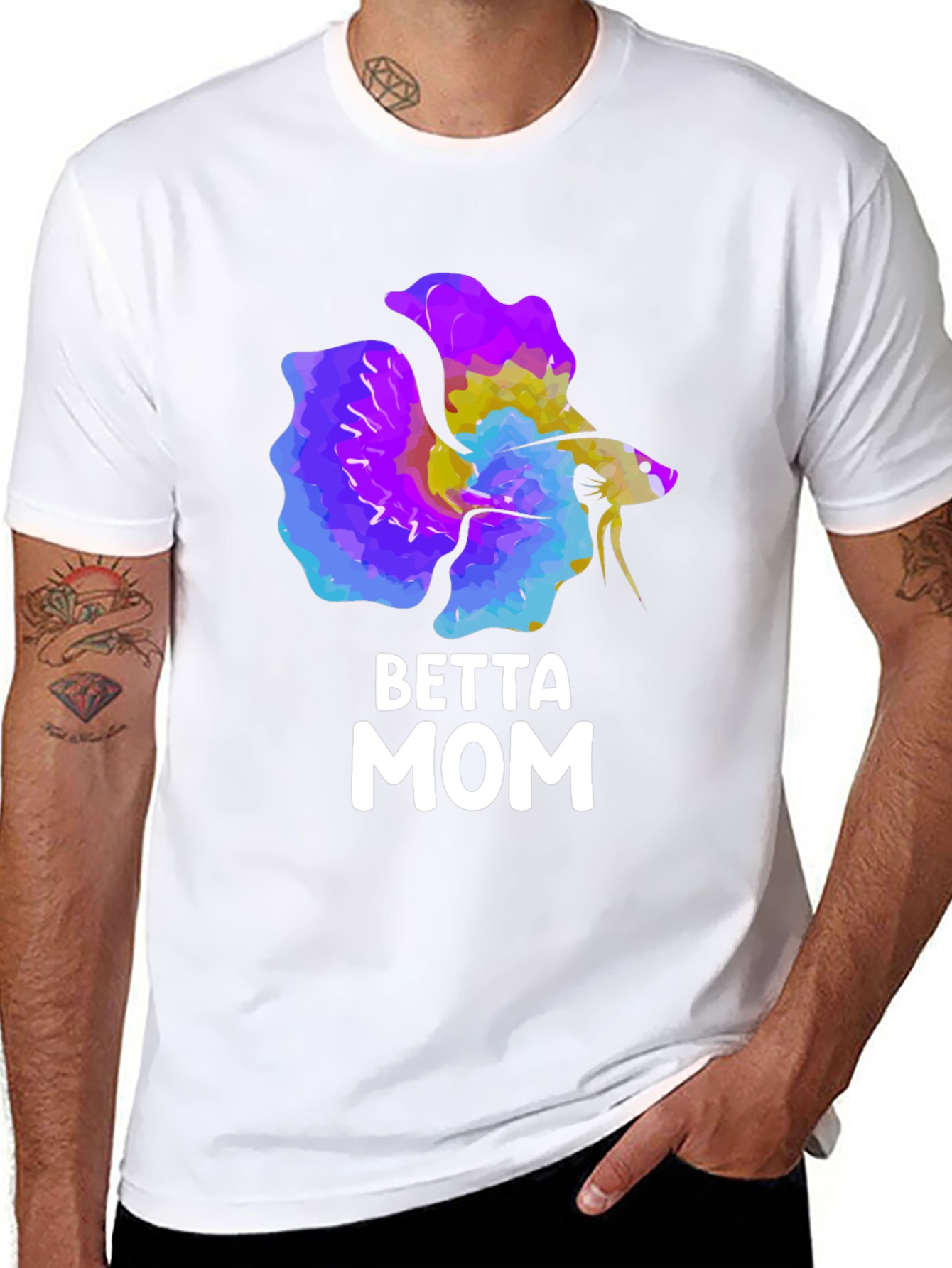 Betta Mom Graphic Tee - Fish Lover T-Shirt