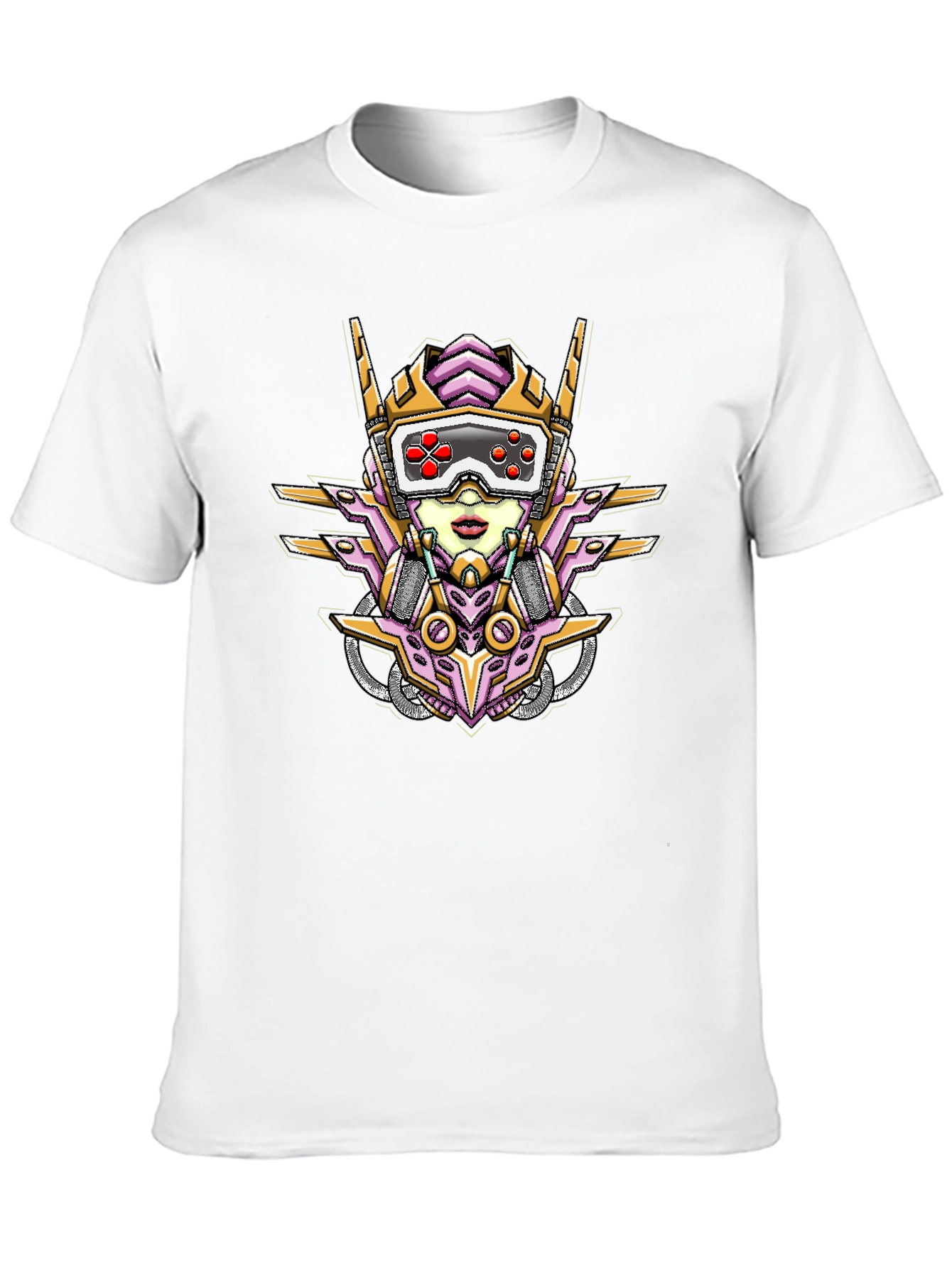 Cyberpunk Gaming Robot Girl T-Shirt