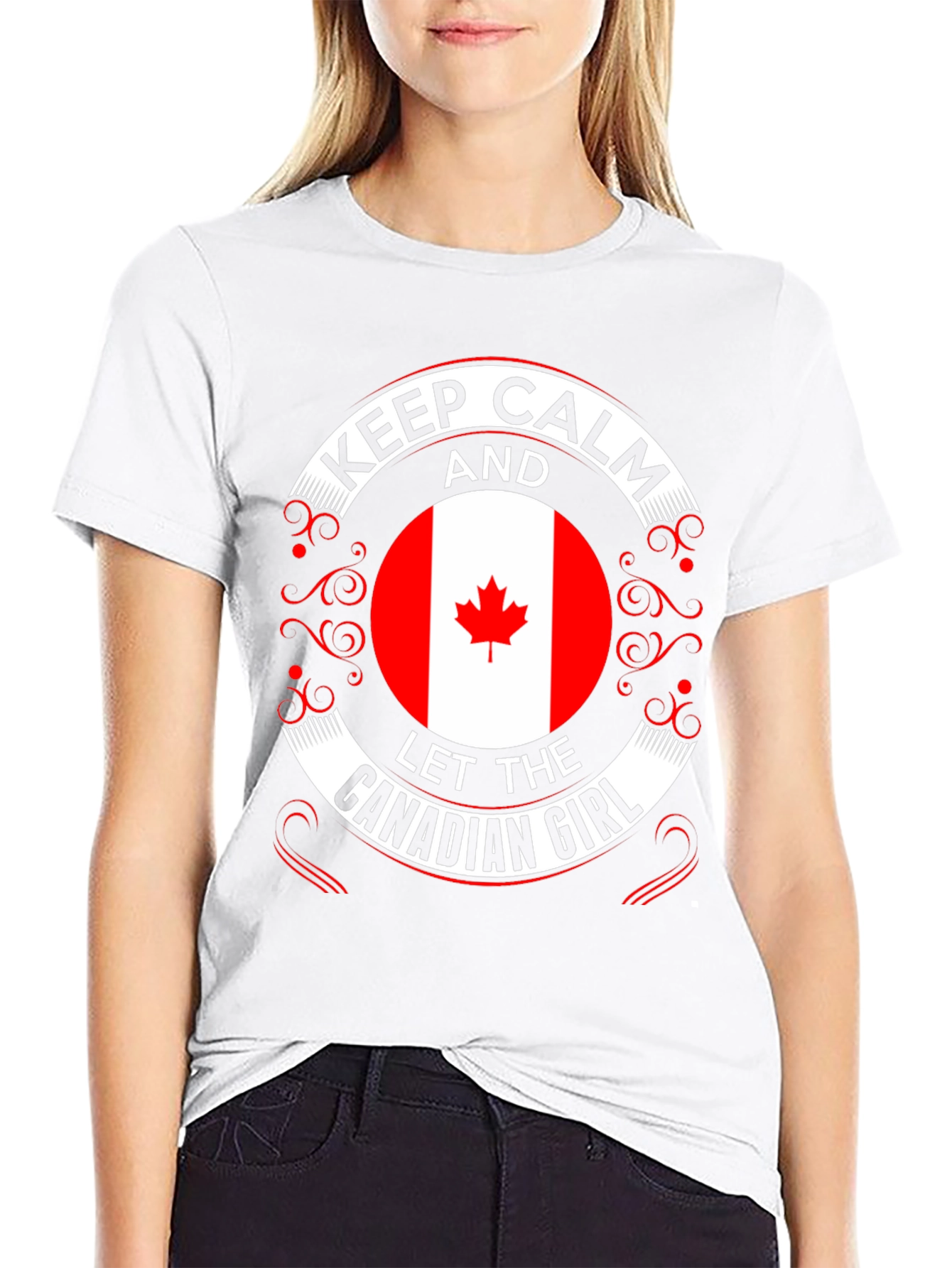 Keep Calm Canadian Girl T-Shirt