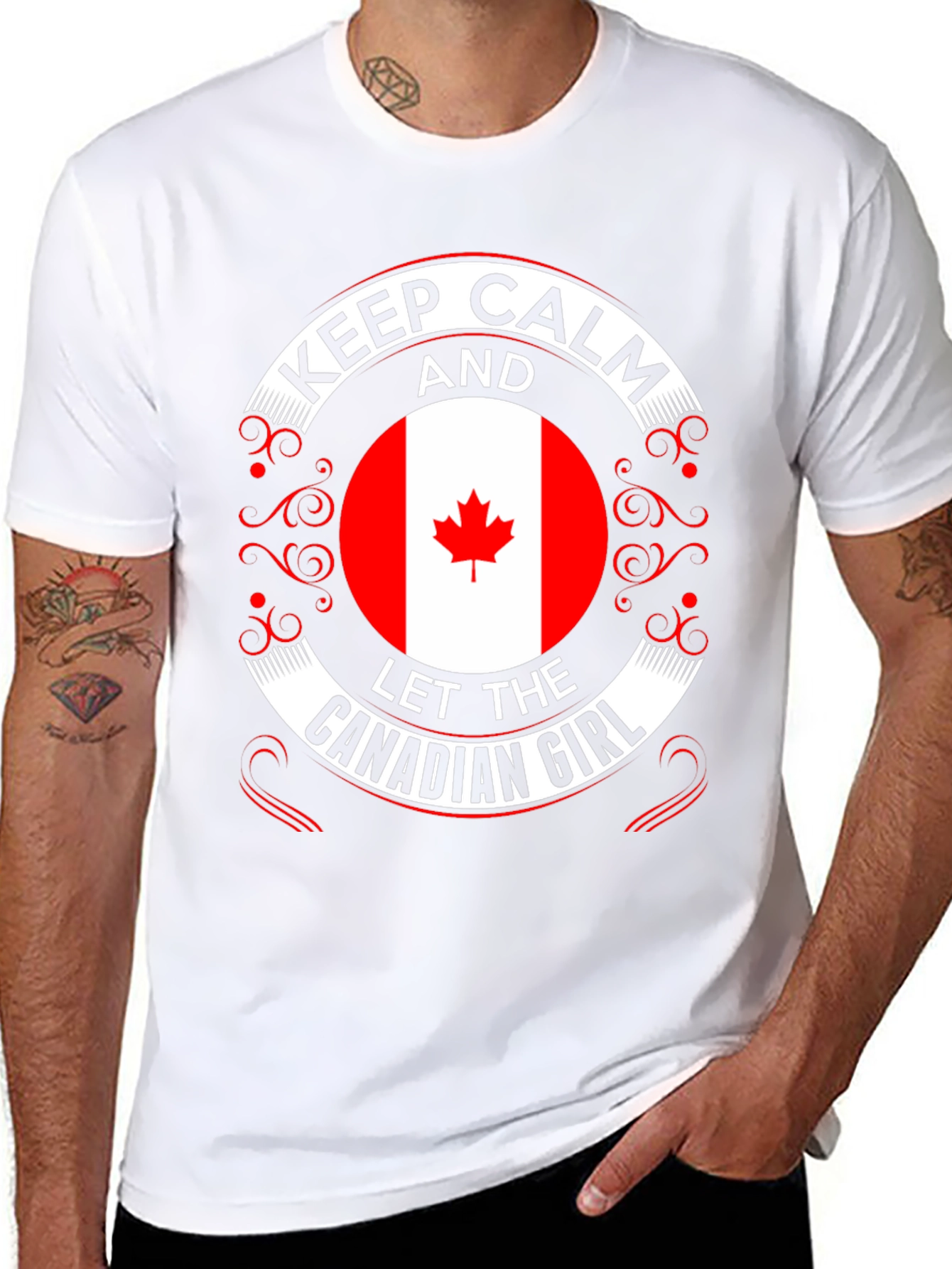 Keep Calm Canadian Girl T-Shirt
