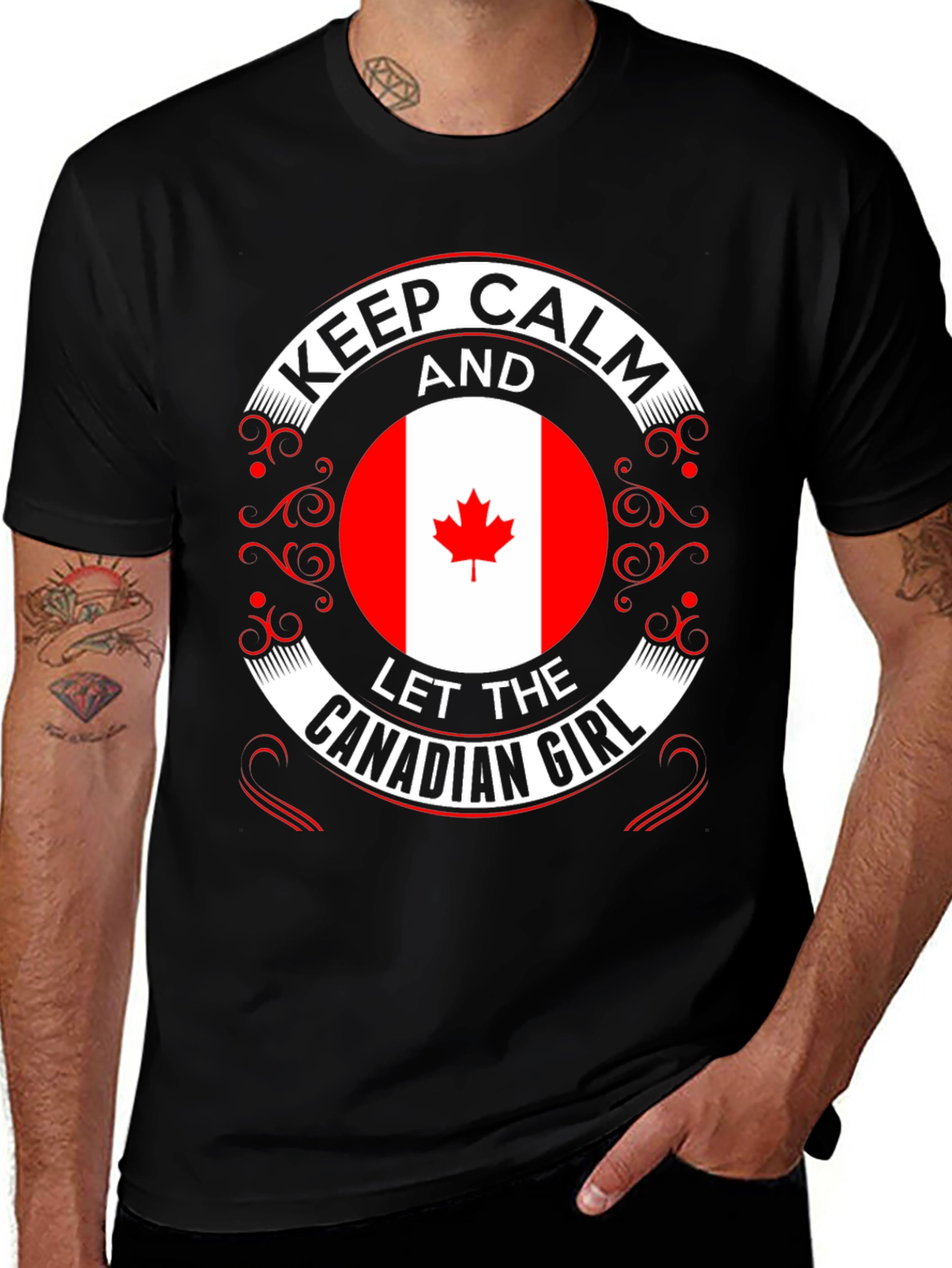 Keep Calm Canadian Girl T-Shirt