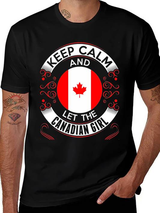 Keep Calm Canadian Girl T-Shirt