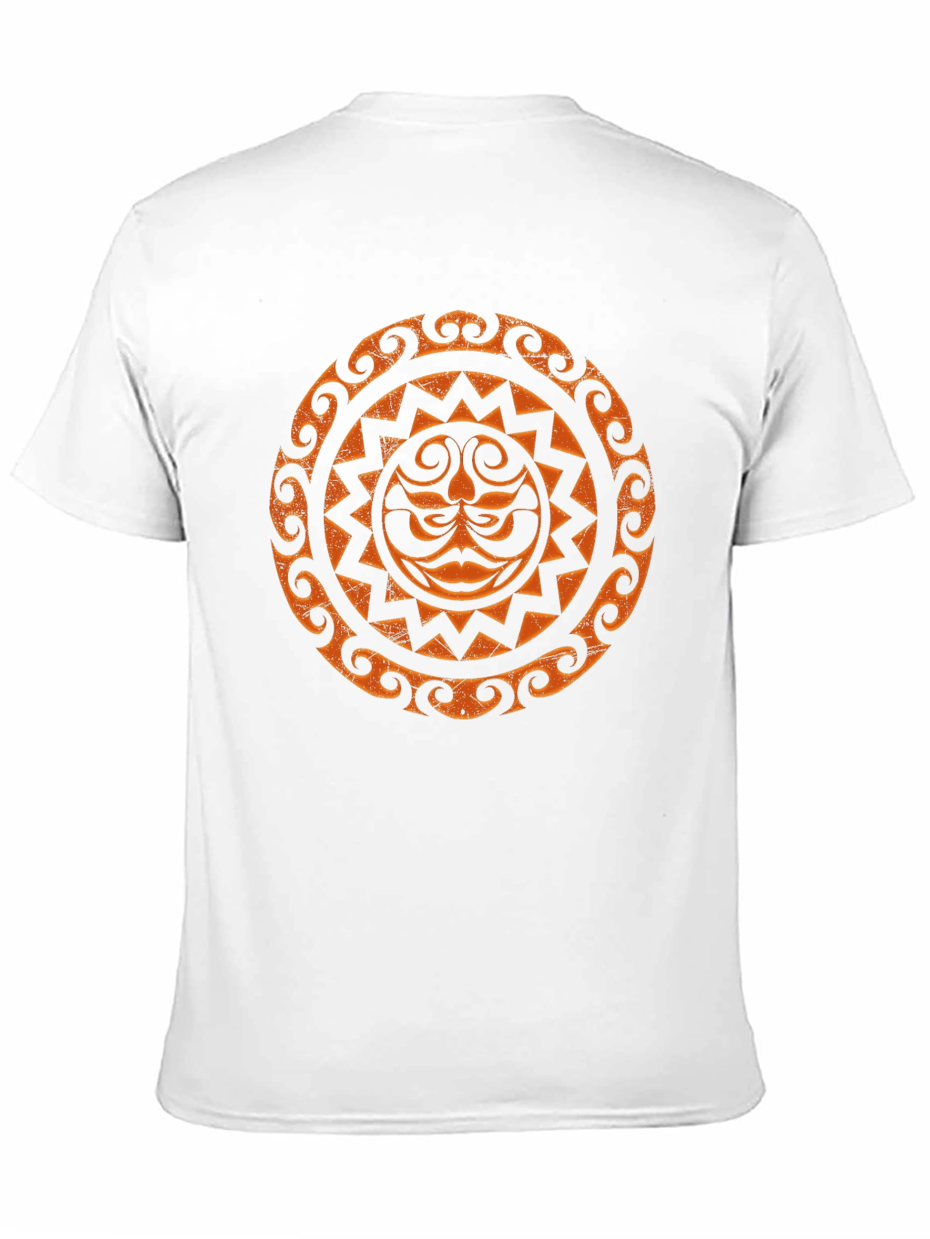 Tribal Sun Graphic Tee - Black Cotton