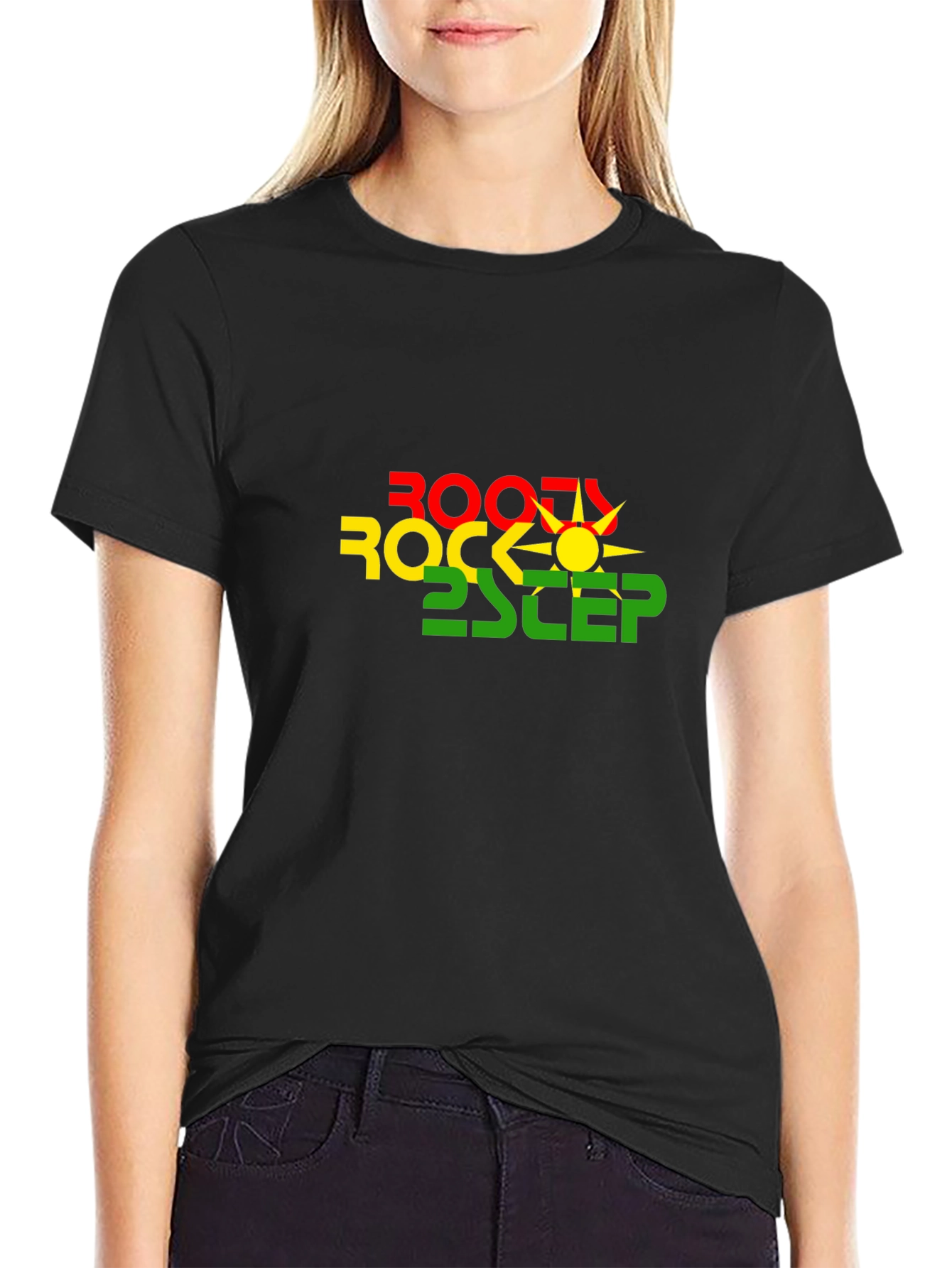 Booty Rock 2Step Black Graphic T-Shirt