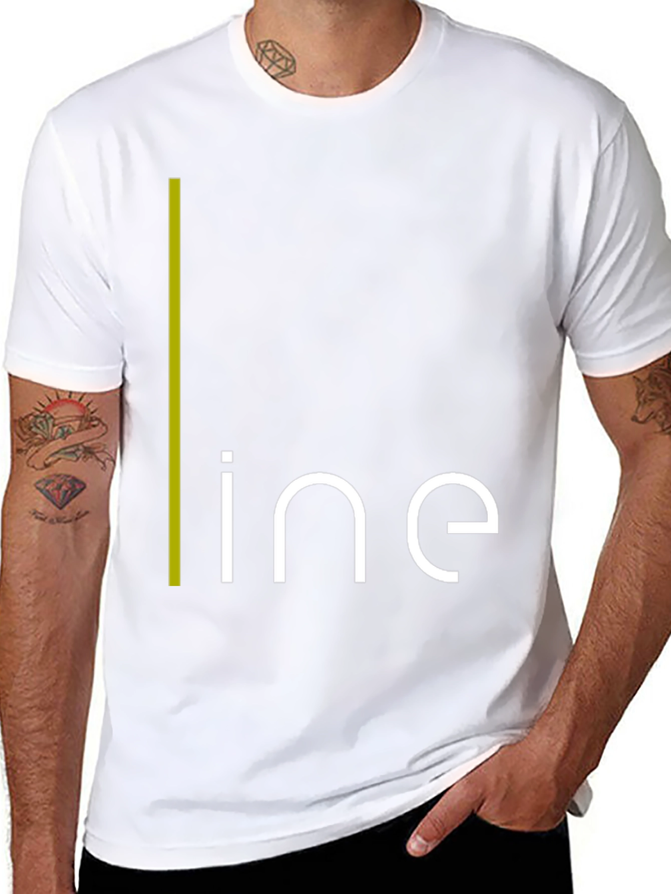 Modern Minimalist Line Graphic T-Shirt