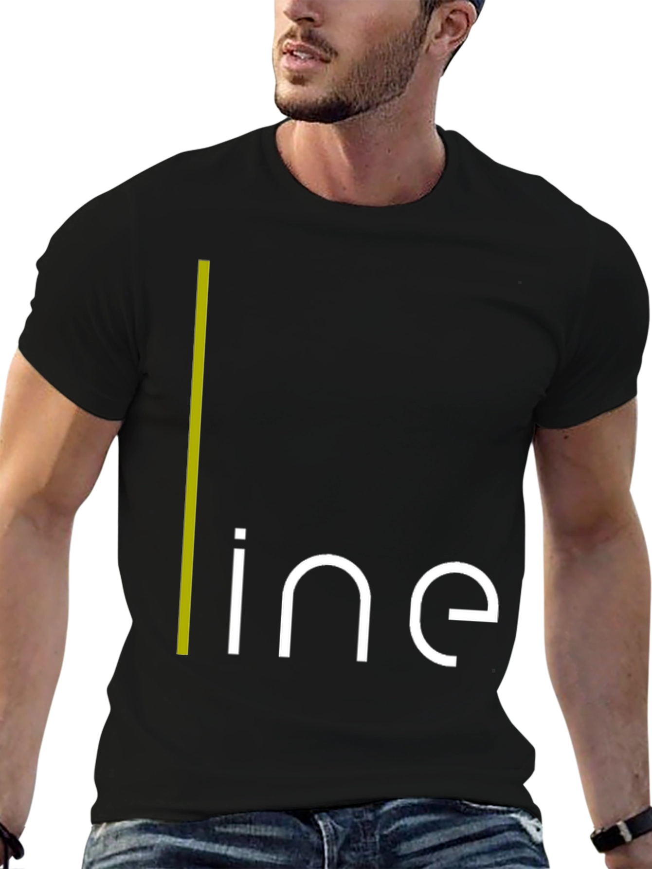 Modern Minimalist Line Graphic T-Shirt