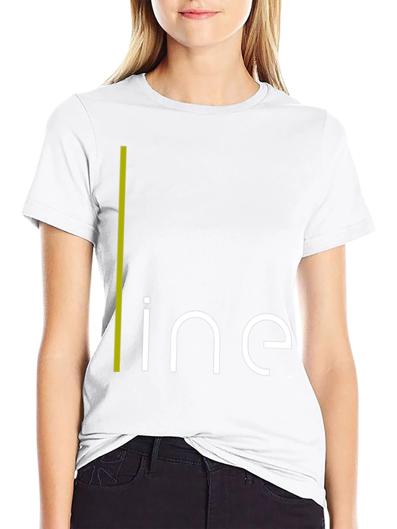 Modern Minimalist Line Graphic T-Shirt