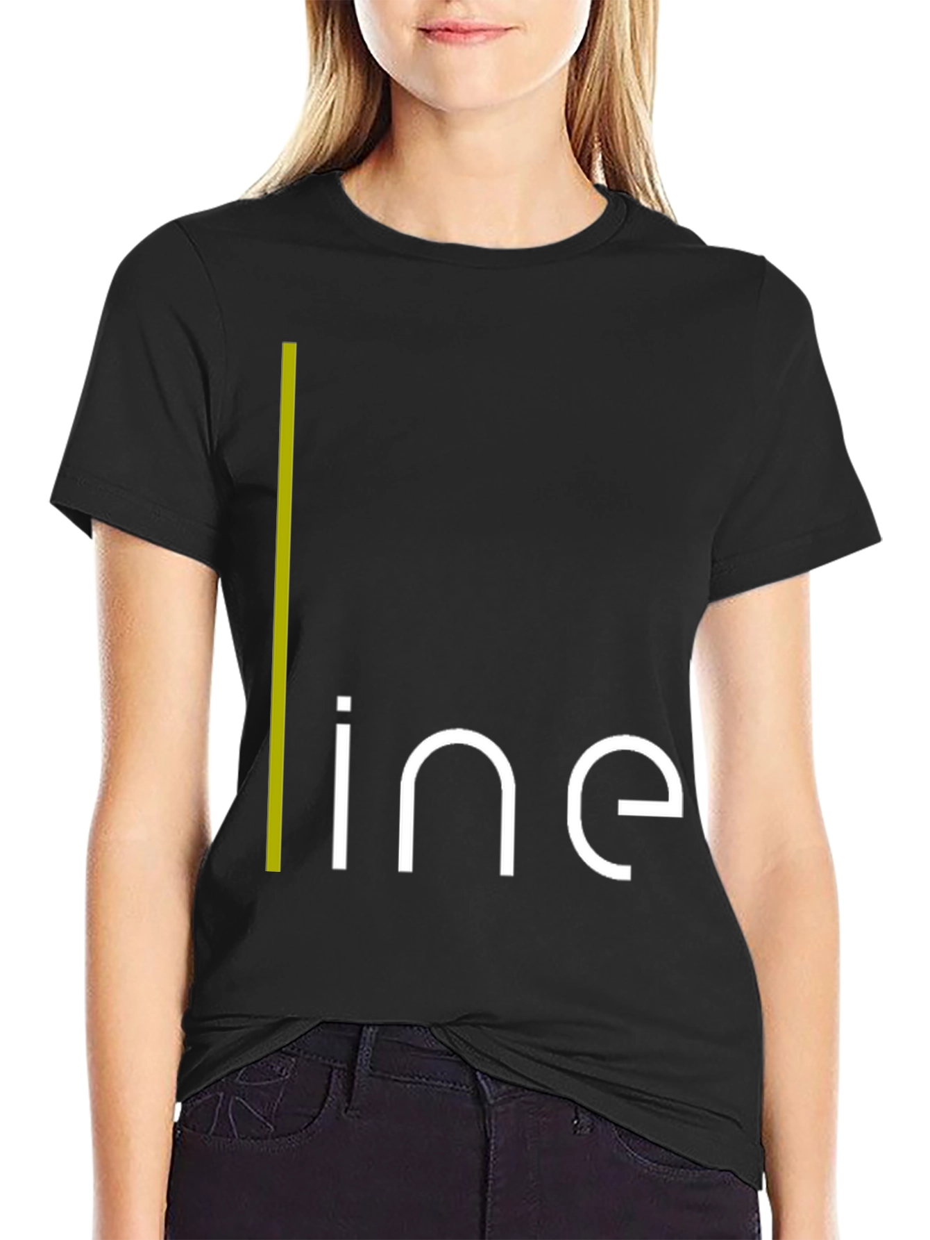 Modern Minimalist Line Graphic T-Shirt