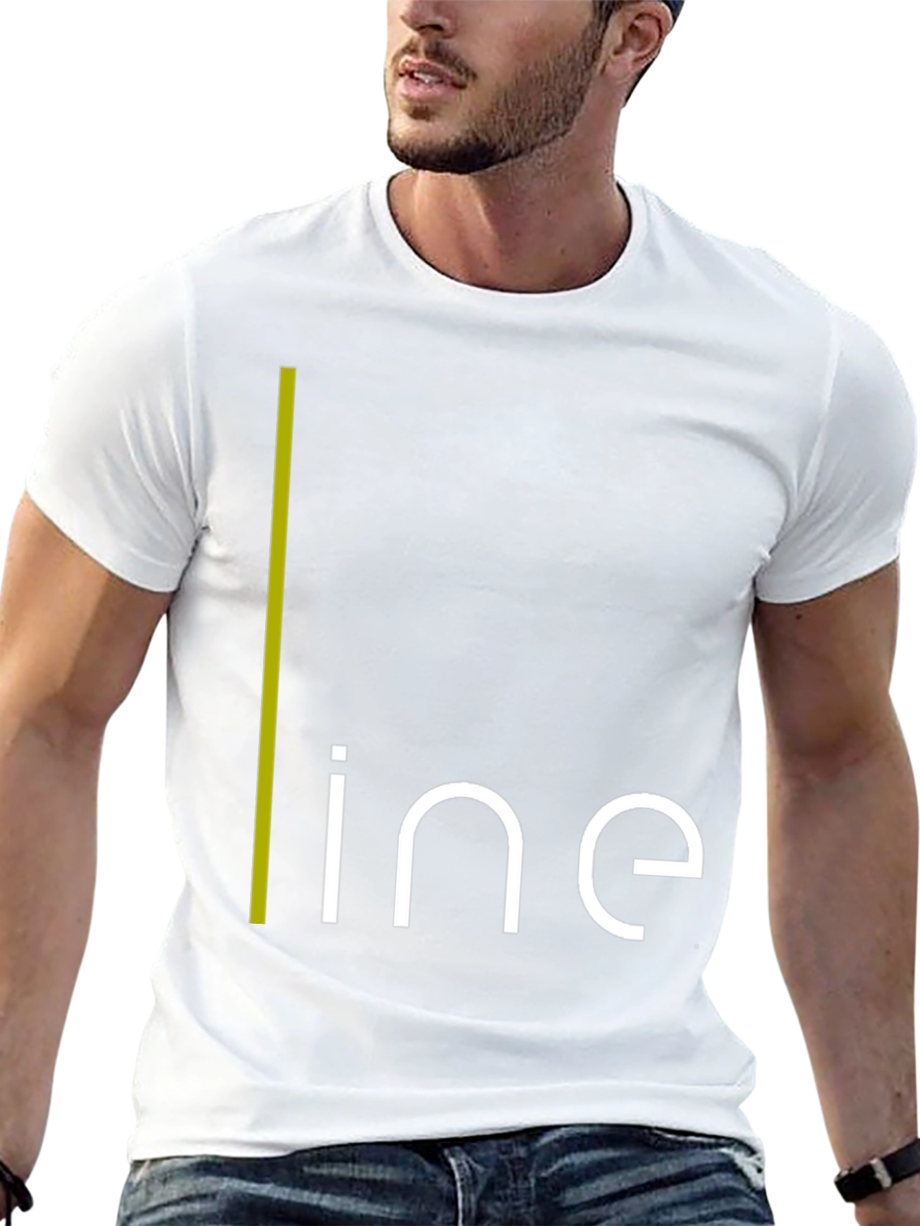 Modern Minimalist Line Graphic T-Shirt