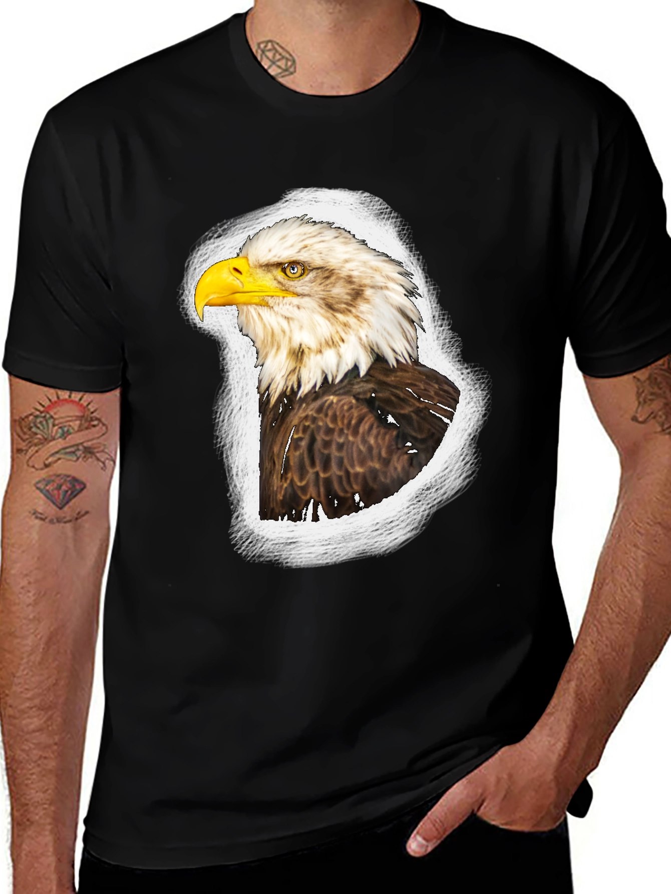 Bald Eagle Graphic Tee - Patriotic Style