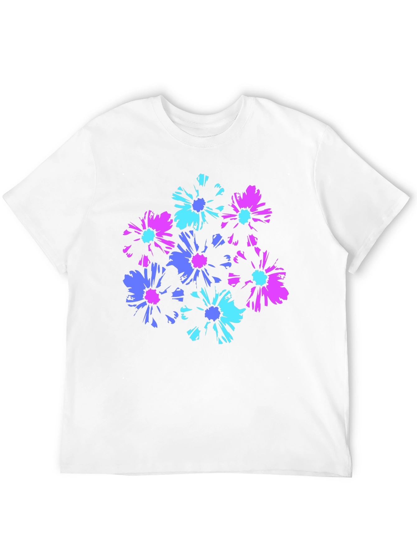 Floral Graphic Black T-Shirt