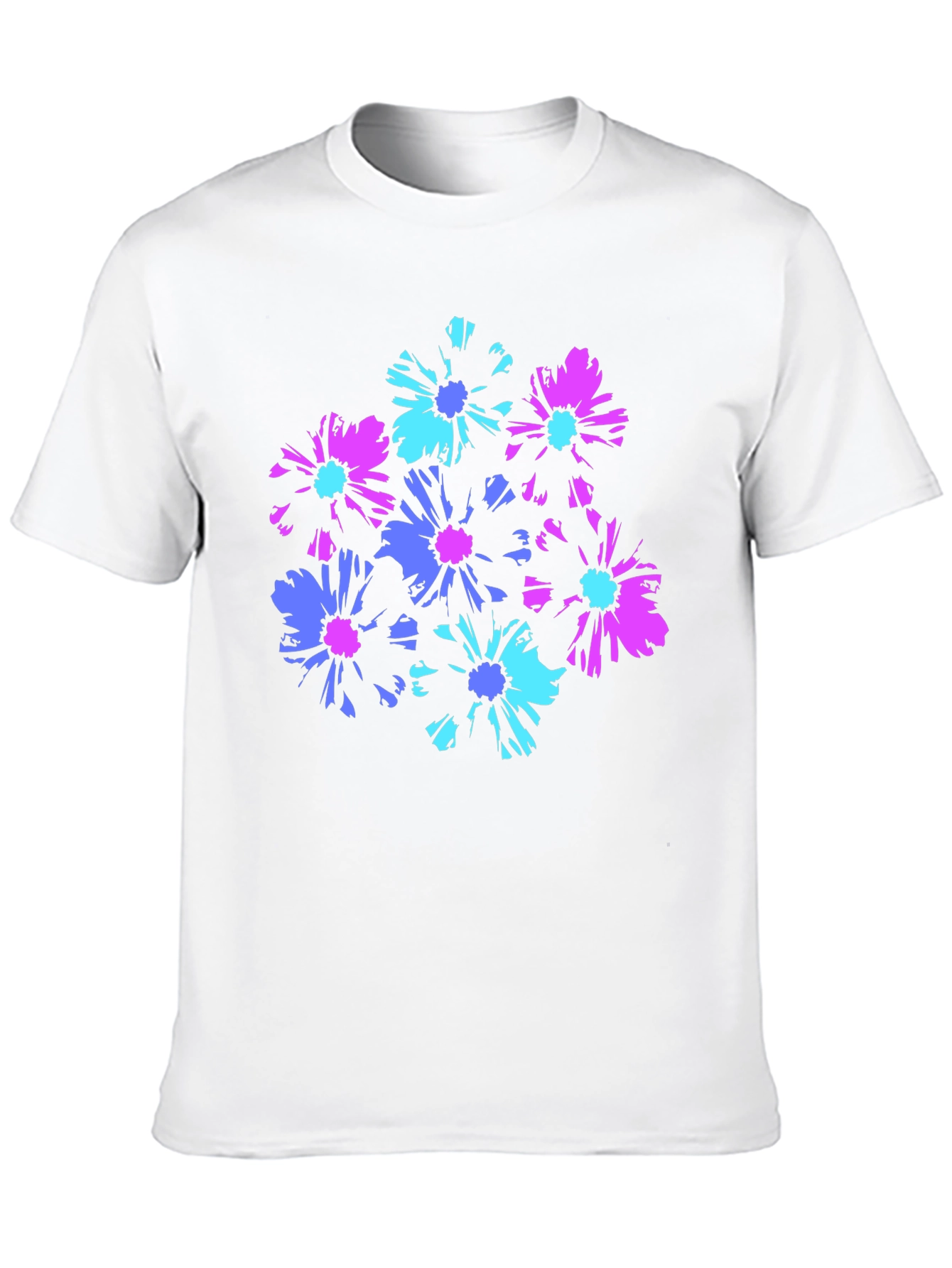 Floral Graphic Black T-Shirt
