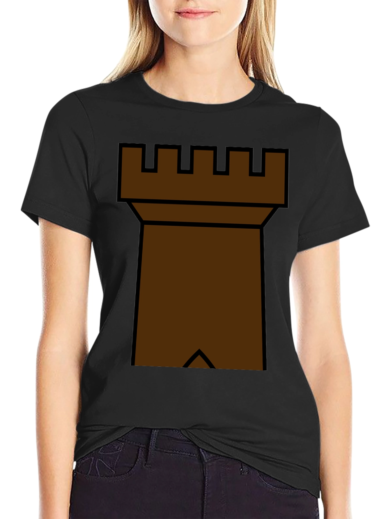 Chess Rook Graphic Tee - Strategy & Style