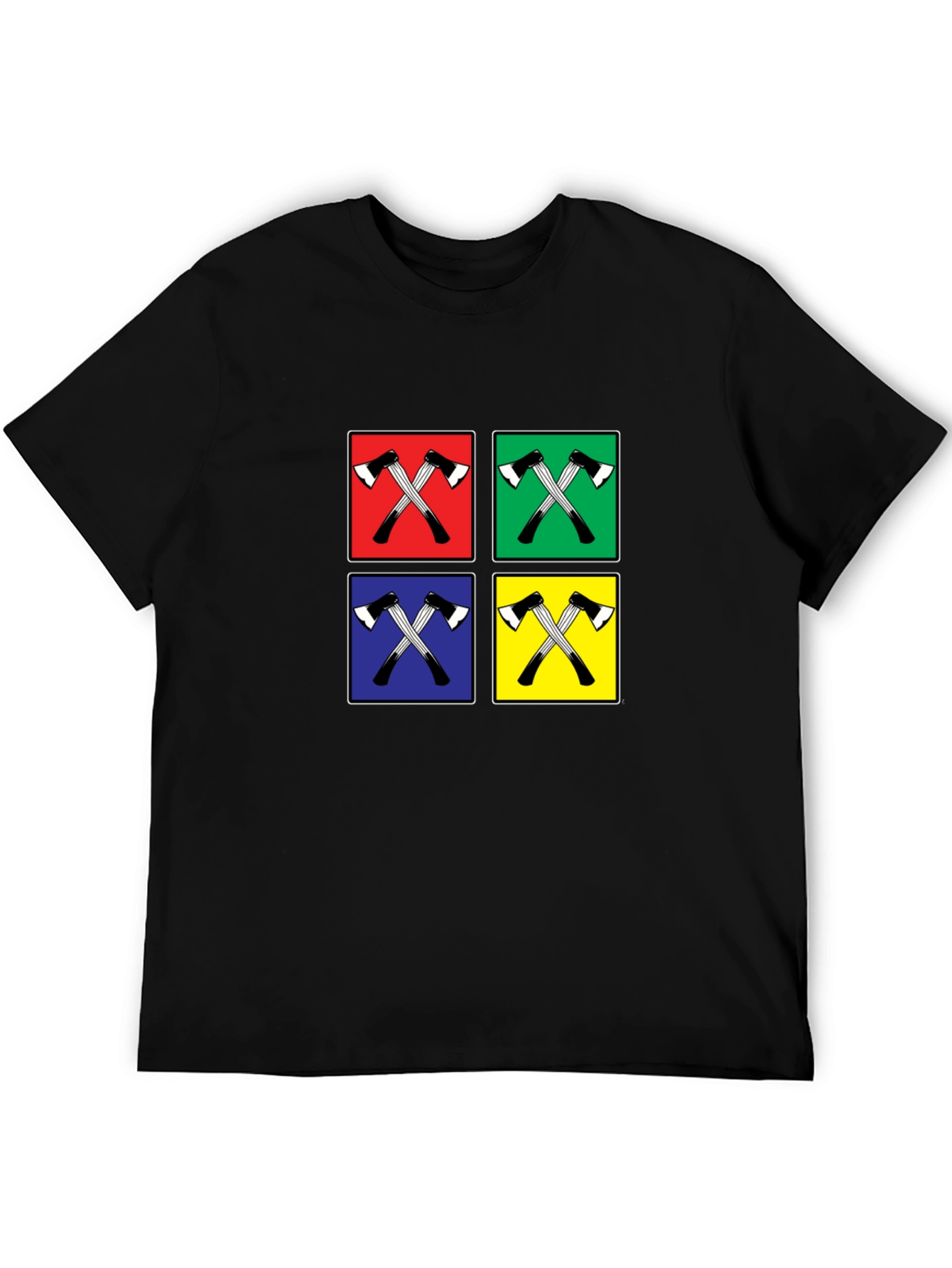 Axe Icon Pop Art Black Tee