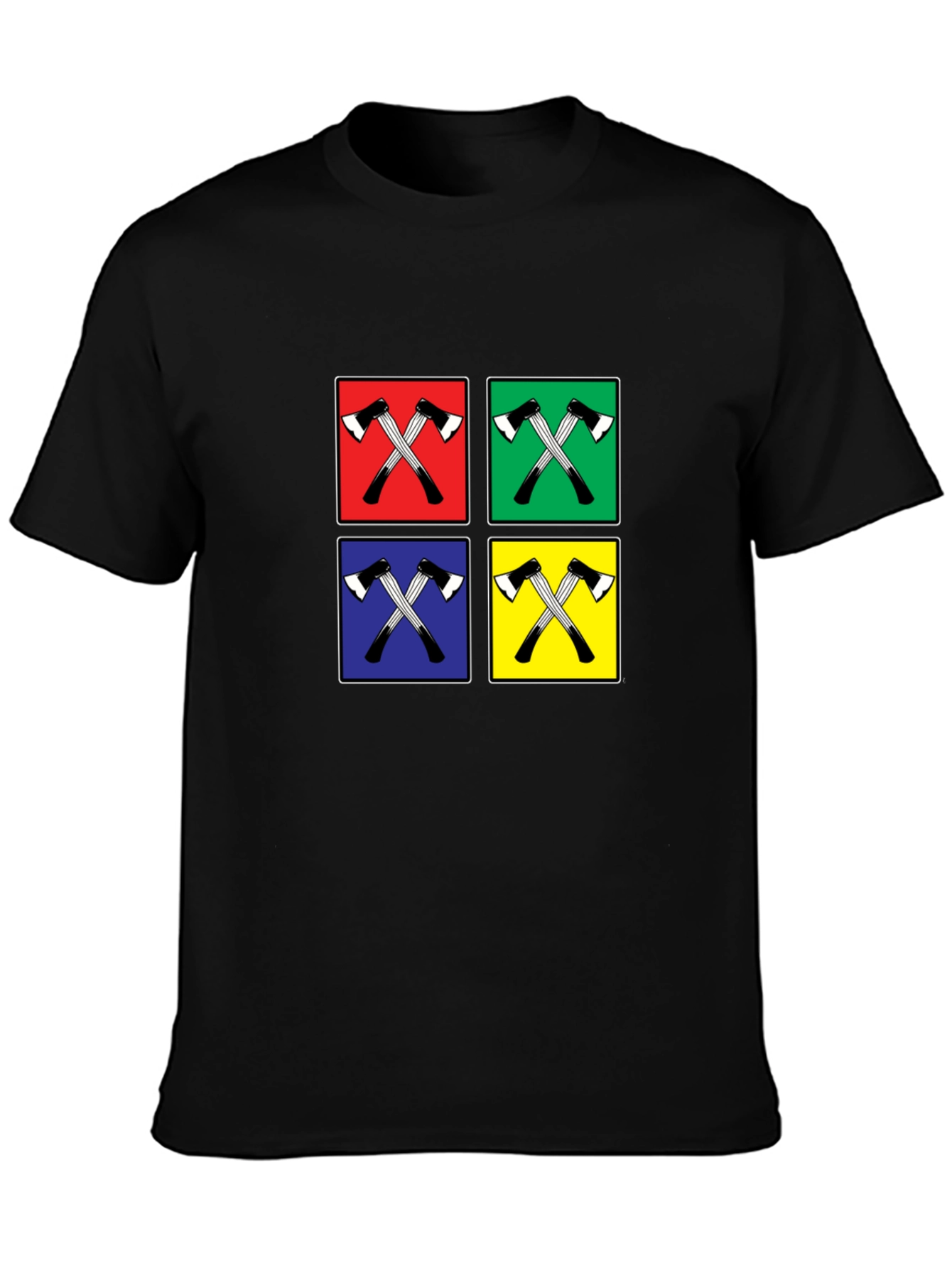 Axe Icon Pop Art Black Tee