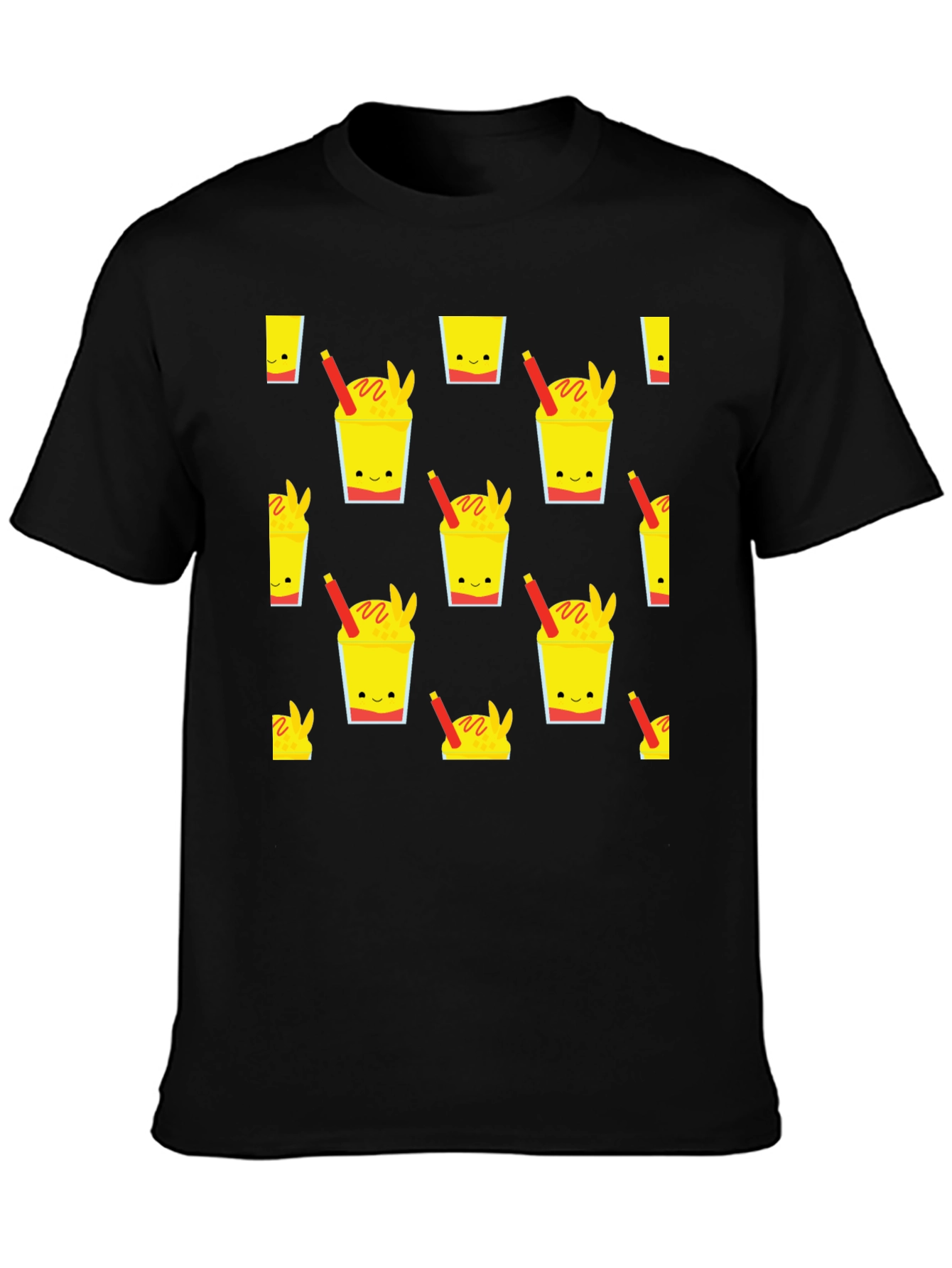 Novelty Drink Pattern T-Shirt