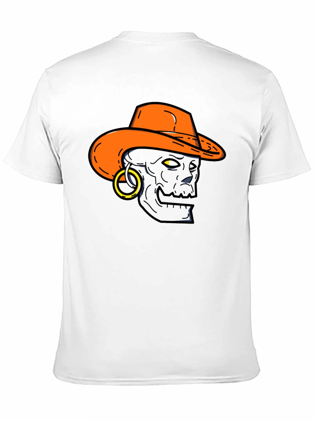 Skull Cowboy Graphic T-Shirt - Black Tee