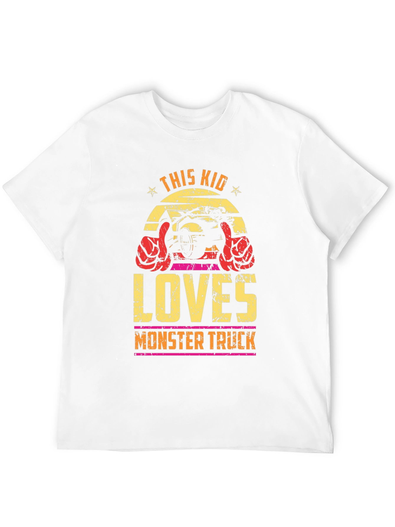 This Kid Loves Monster Truck Graphic T-Shirt