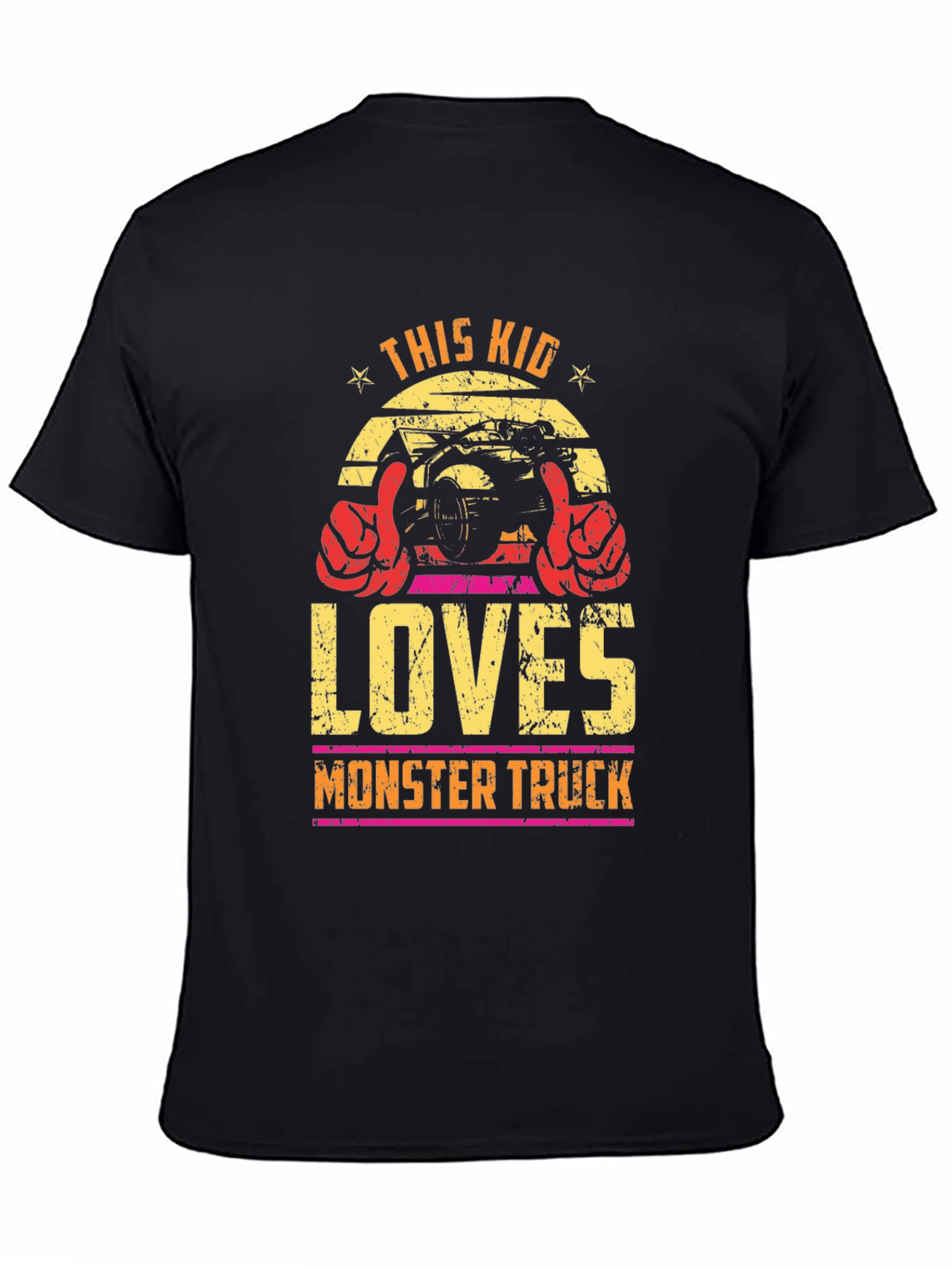 This Kid Loves Monster Truck Graphic T-Shirt