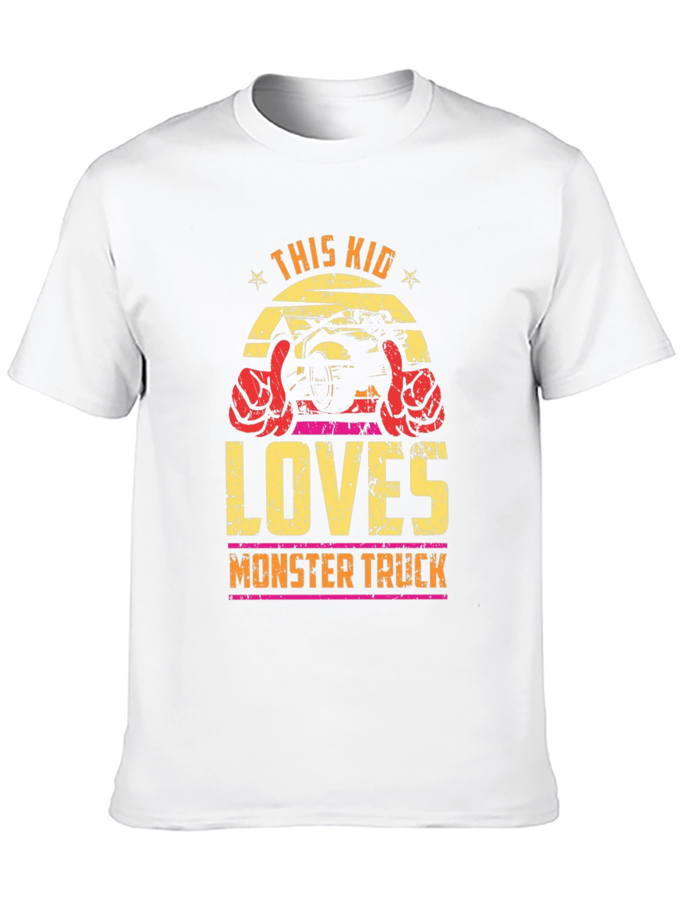 This Kid Loves Monster Truck Graphic T-Shirt