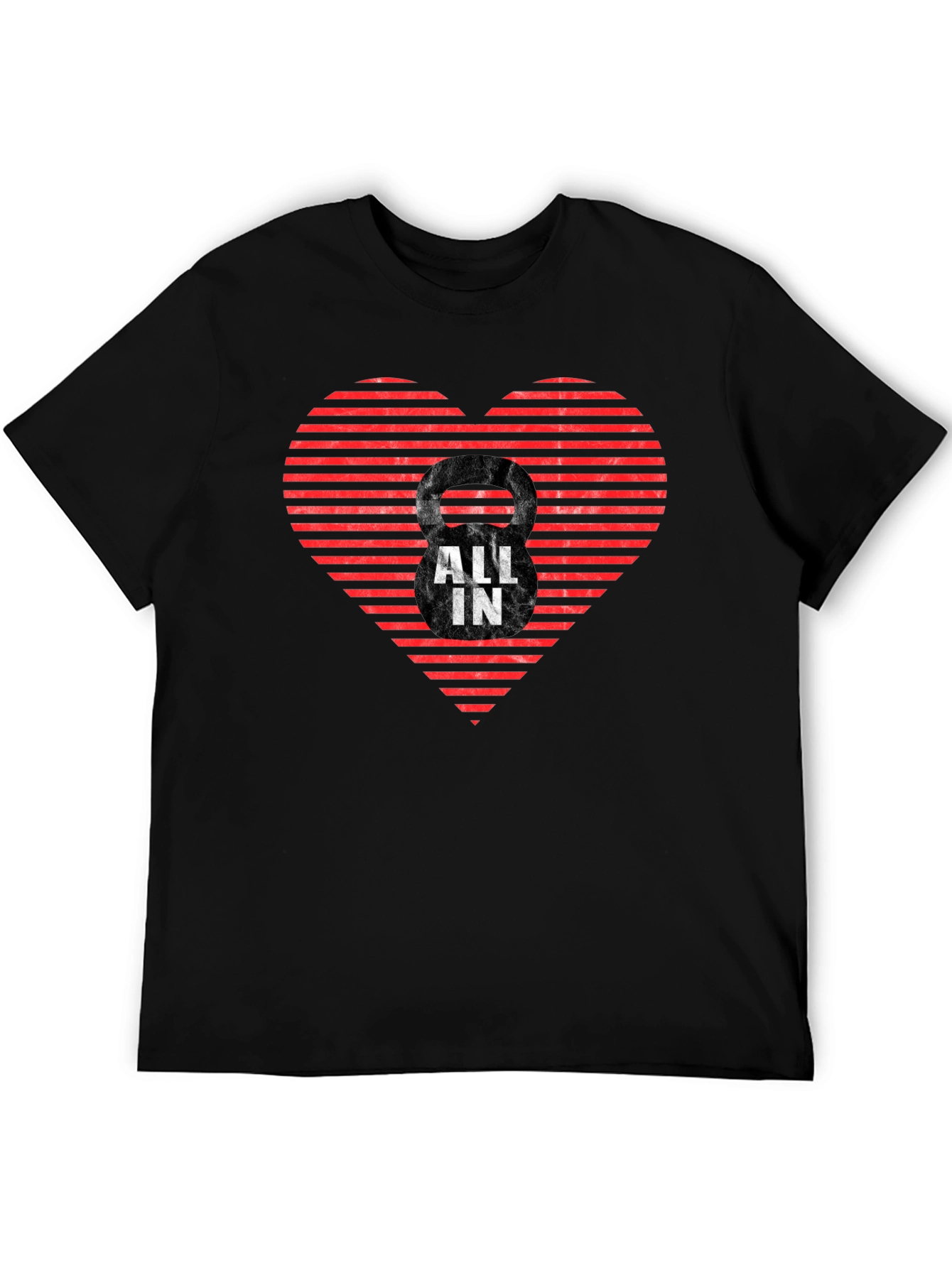 All In Kettlebell Heart T-Shirt