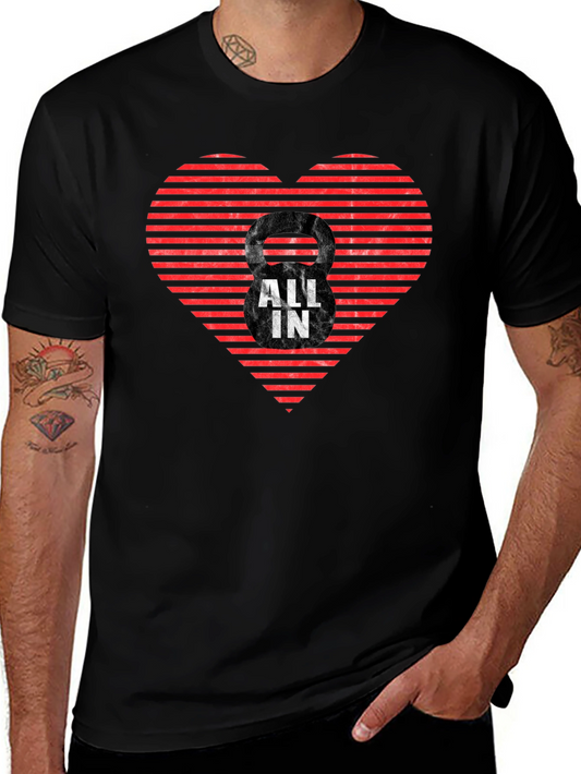 All In Kettlebell Heart T-Shirt