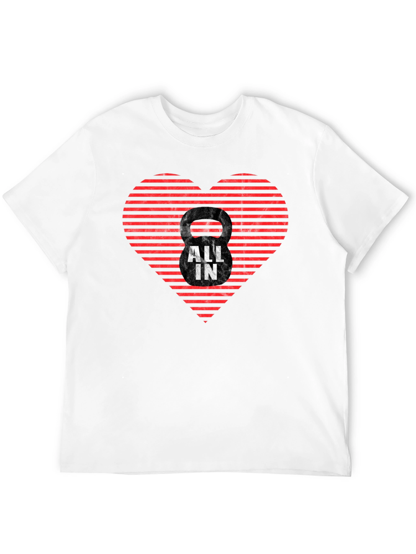 All In Kettlebell Heart T-Shirt