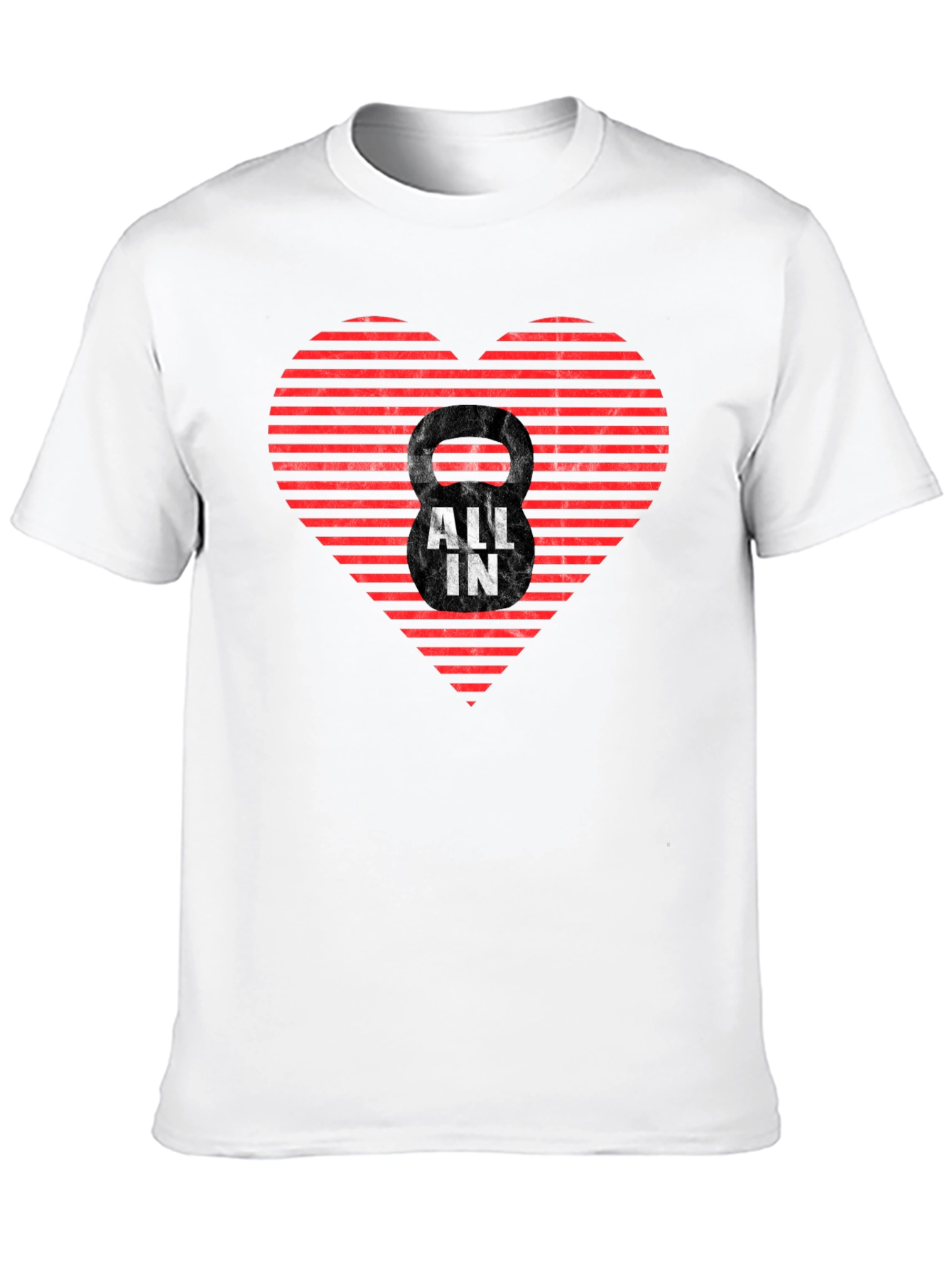 All In Kettlebell Heart T-Shirt