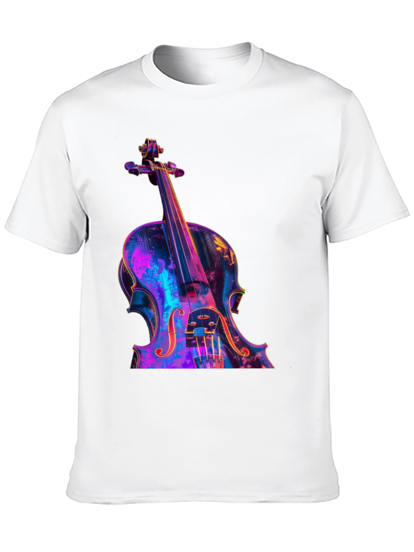 Violin Graphic Tee - Musicians Black T-Shirt