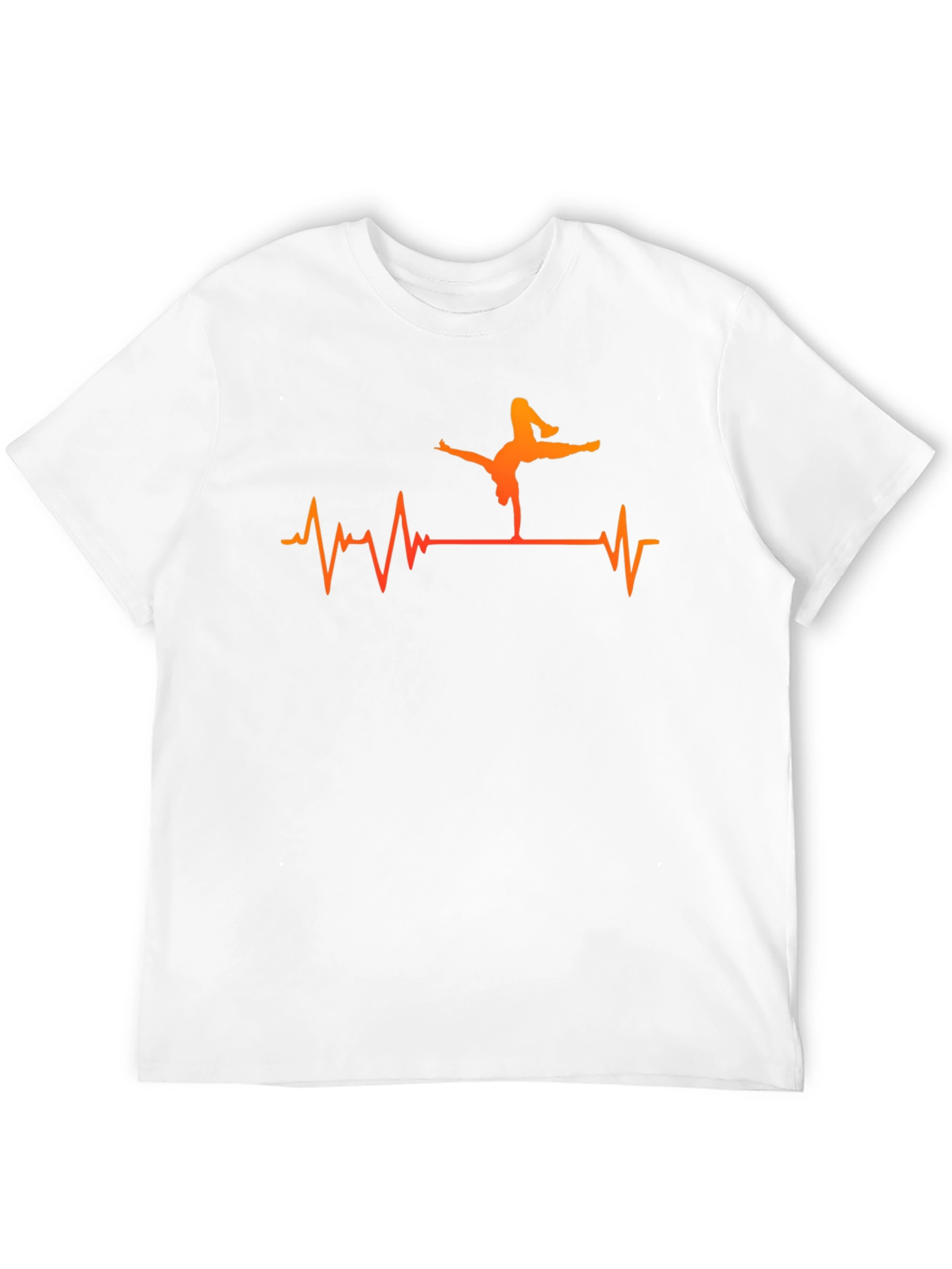 Handstand Heartbeat T-Shirt - Black