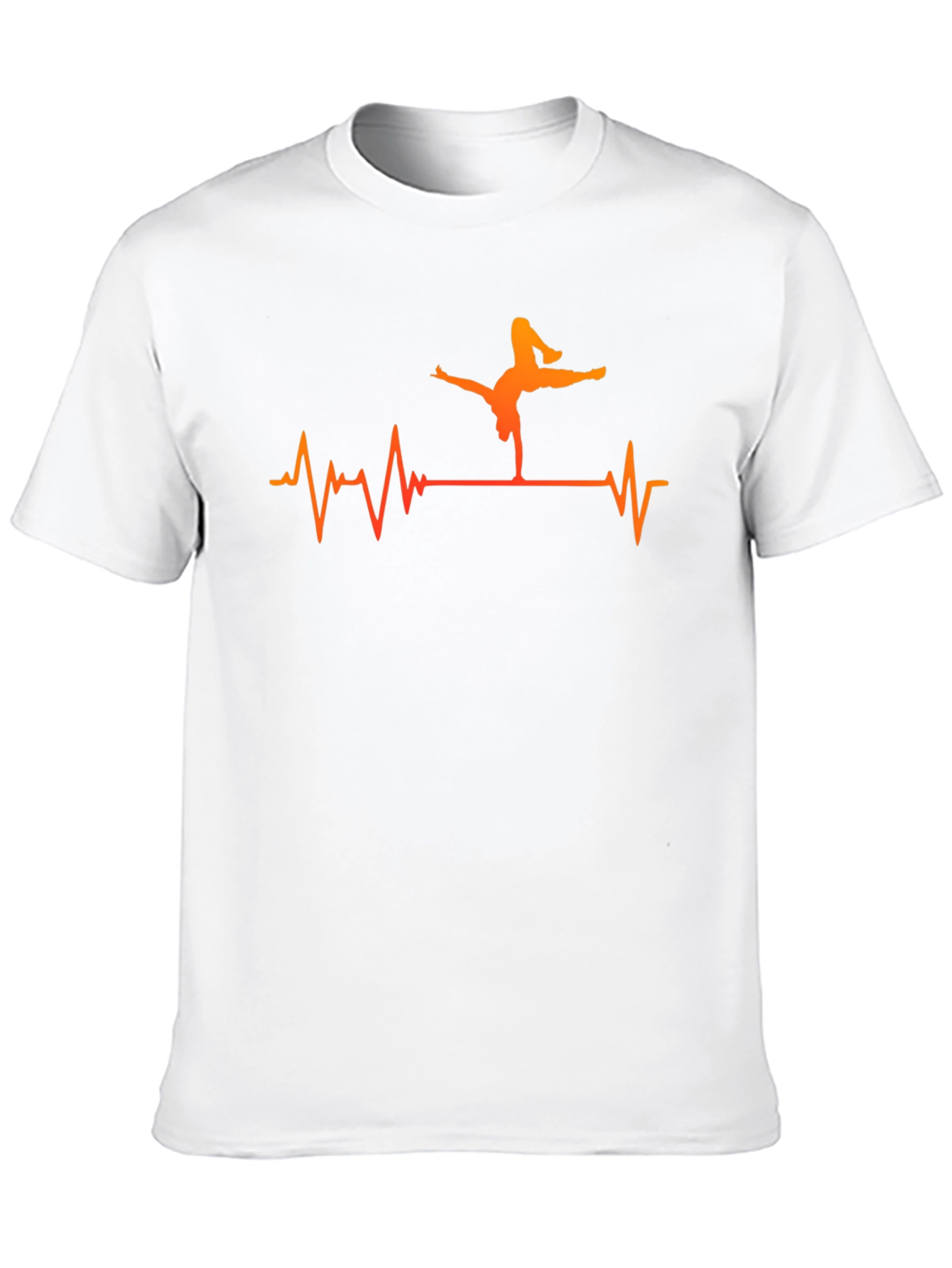 Handstand Heartbeat T-Shirt - Black