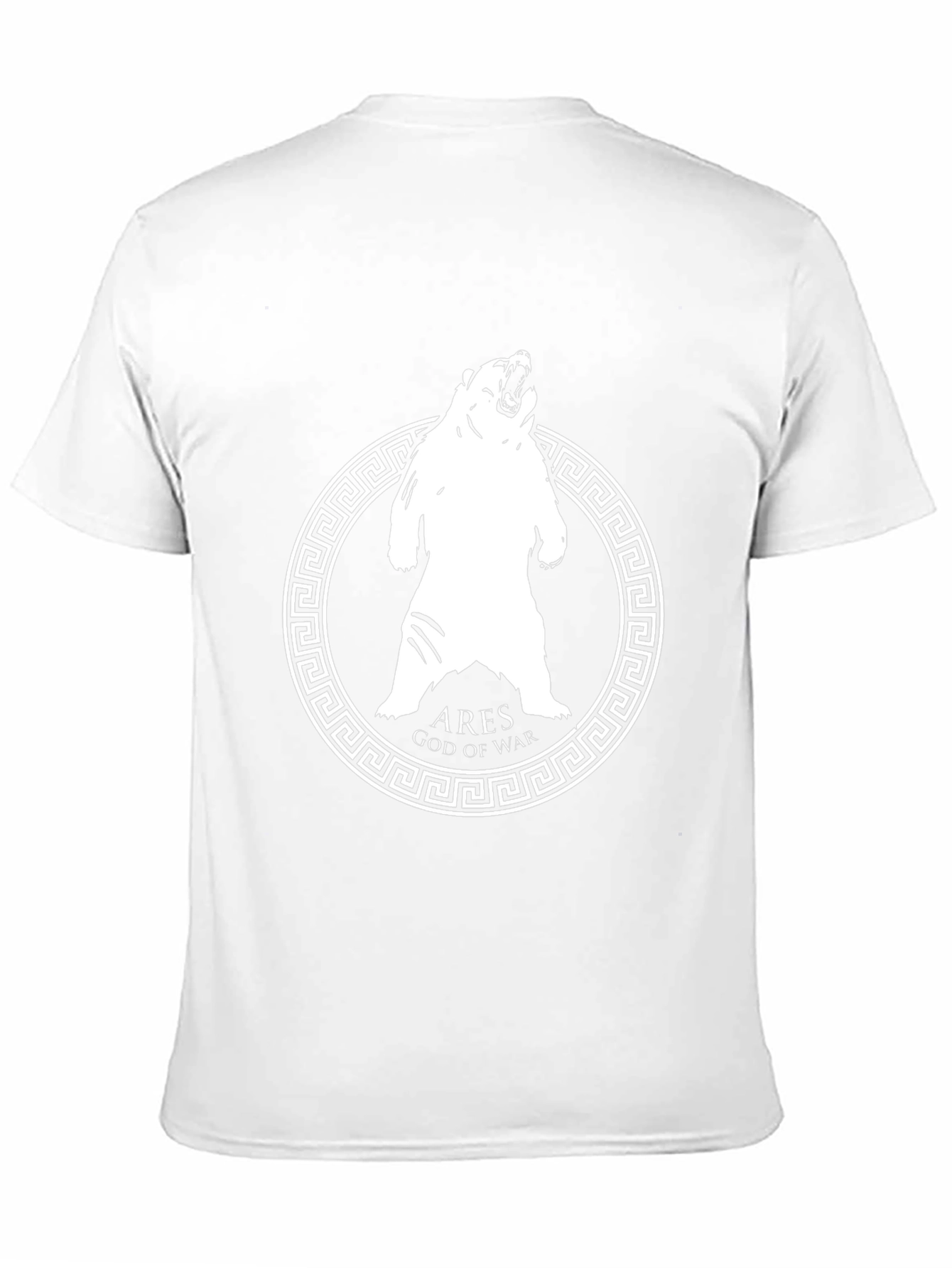 Ares God of War Bear Graphic T-Shirt - Black