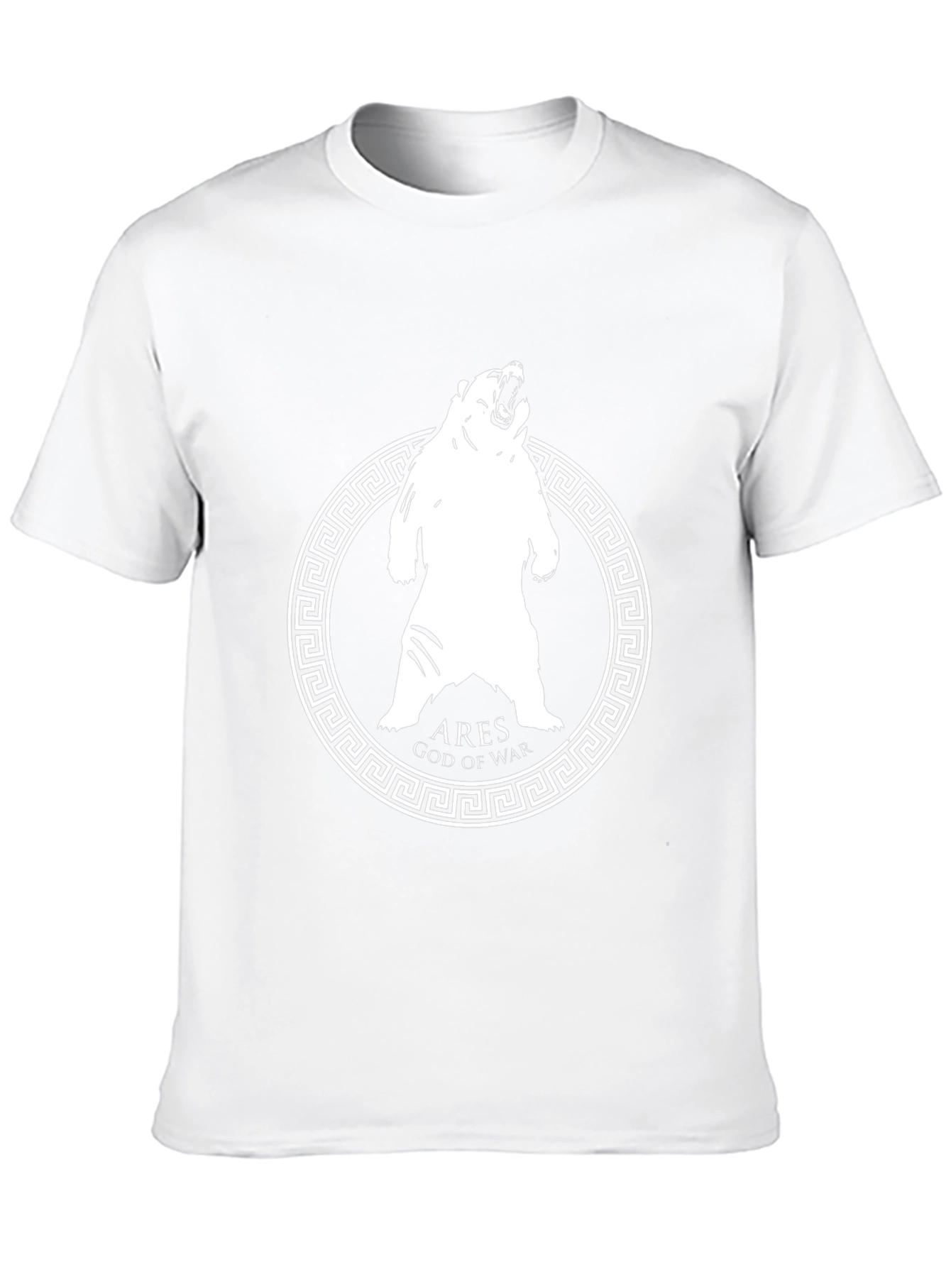 Ares God of War Bear Graphic T-Shirt - Black