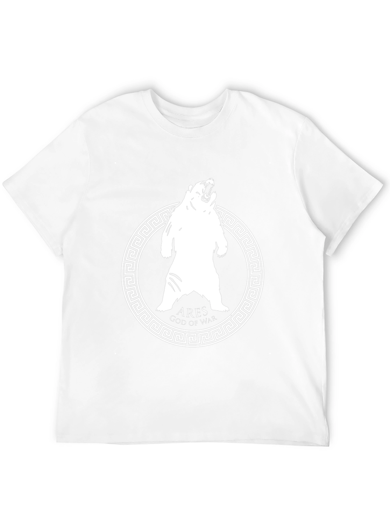 Ares God of War Bear Graphic T-Shirt - Black