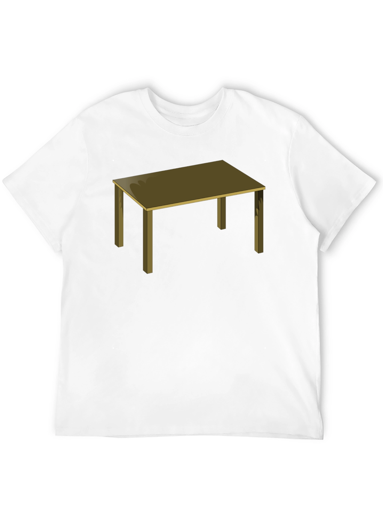 Table Graphic Tee - Black Cotton T-Shirt