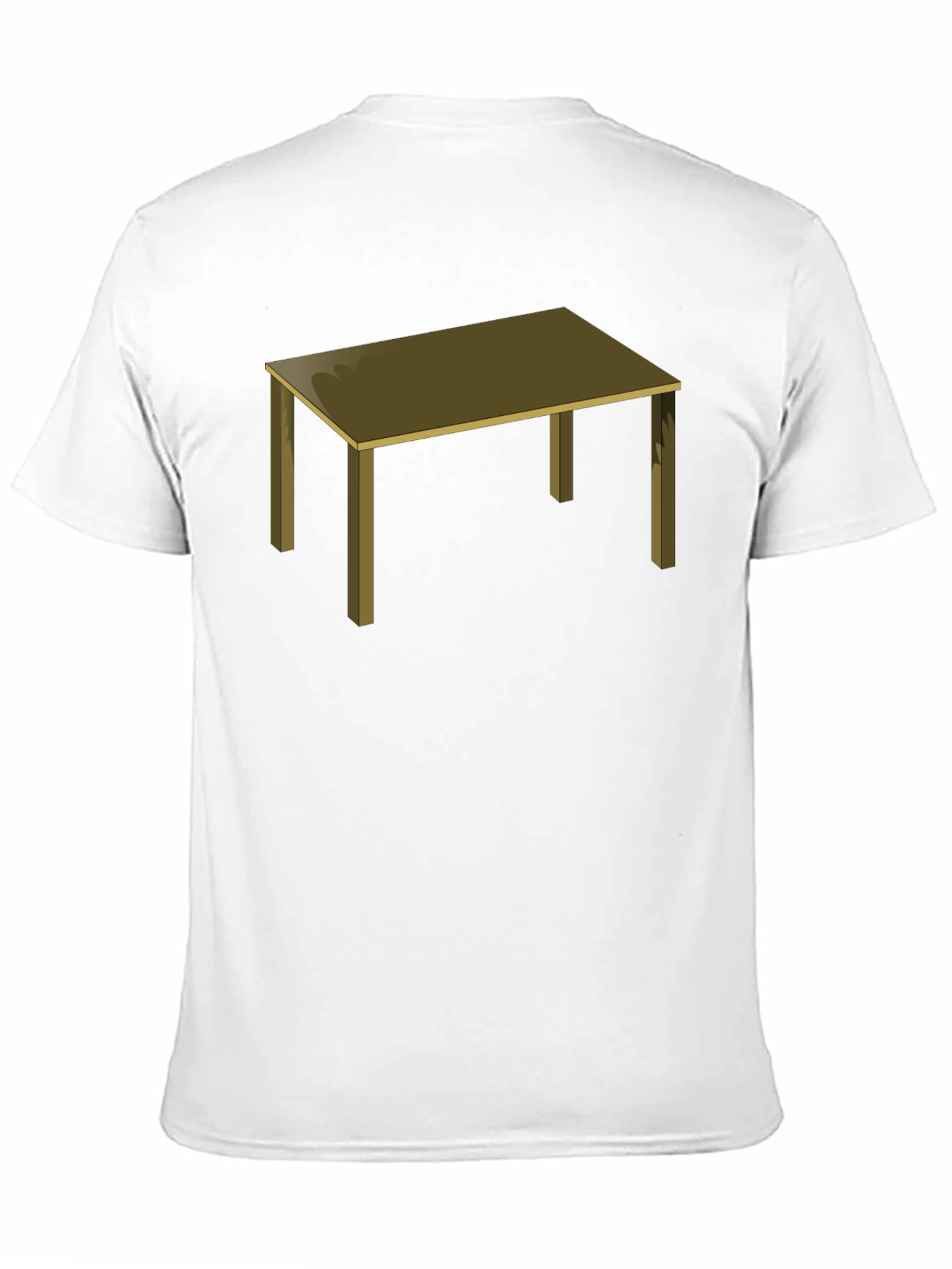 Table Graphic Tee - Black Cotton T-Shirt
