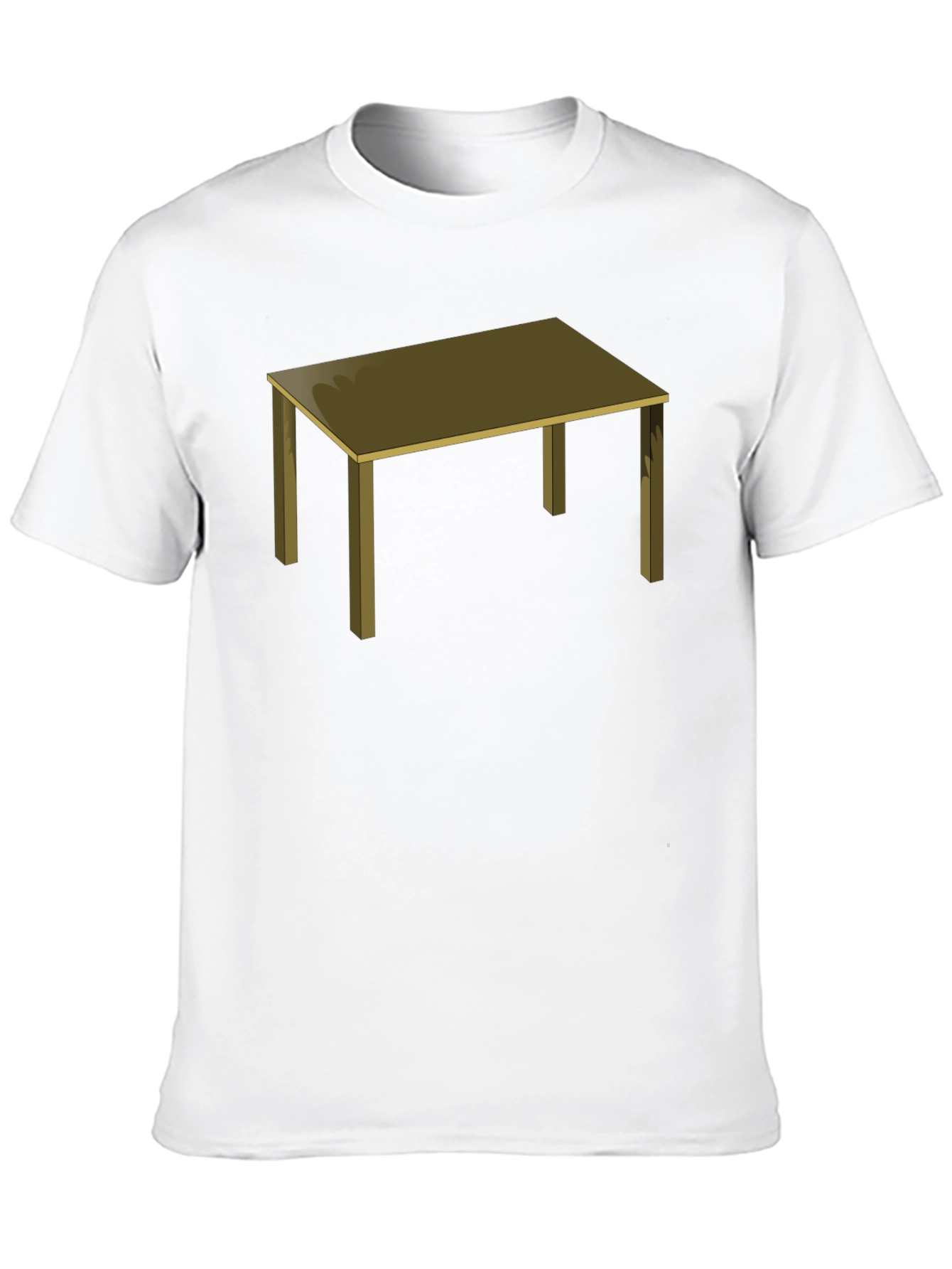 Table Graphic Tee - Black Cotton T-Shirt