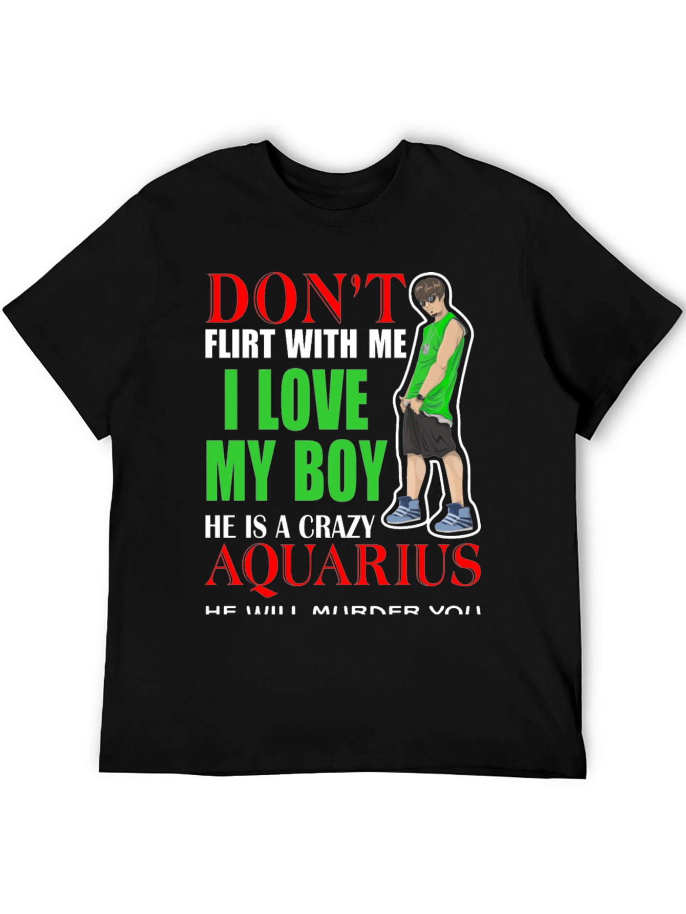 Crazy Aquarius Boy T-Shirt
