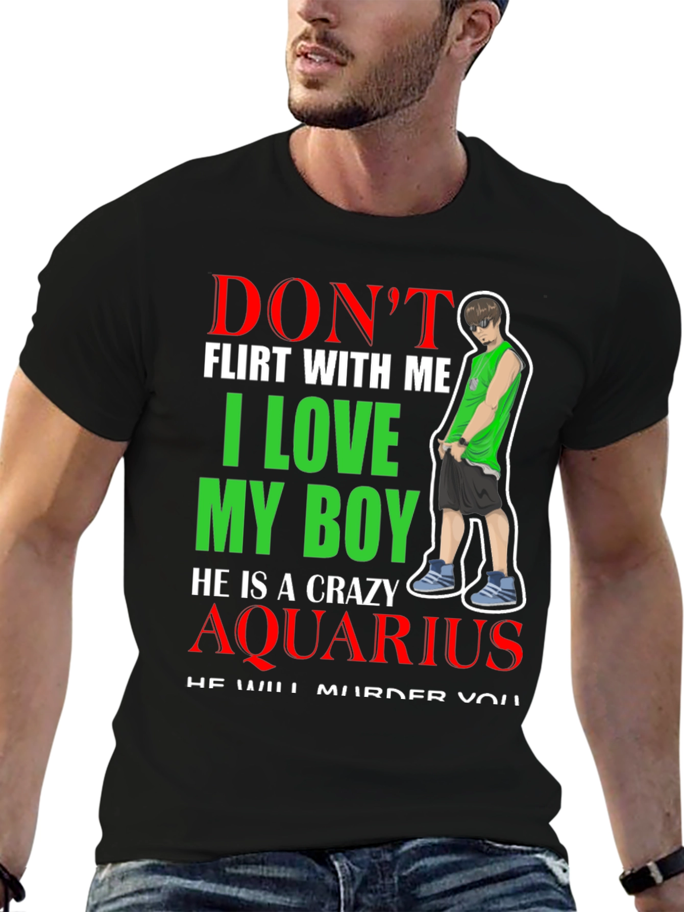 Crazy Aquarius Boy T-Shirt