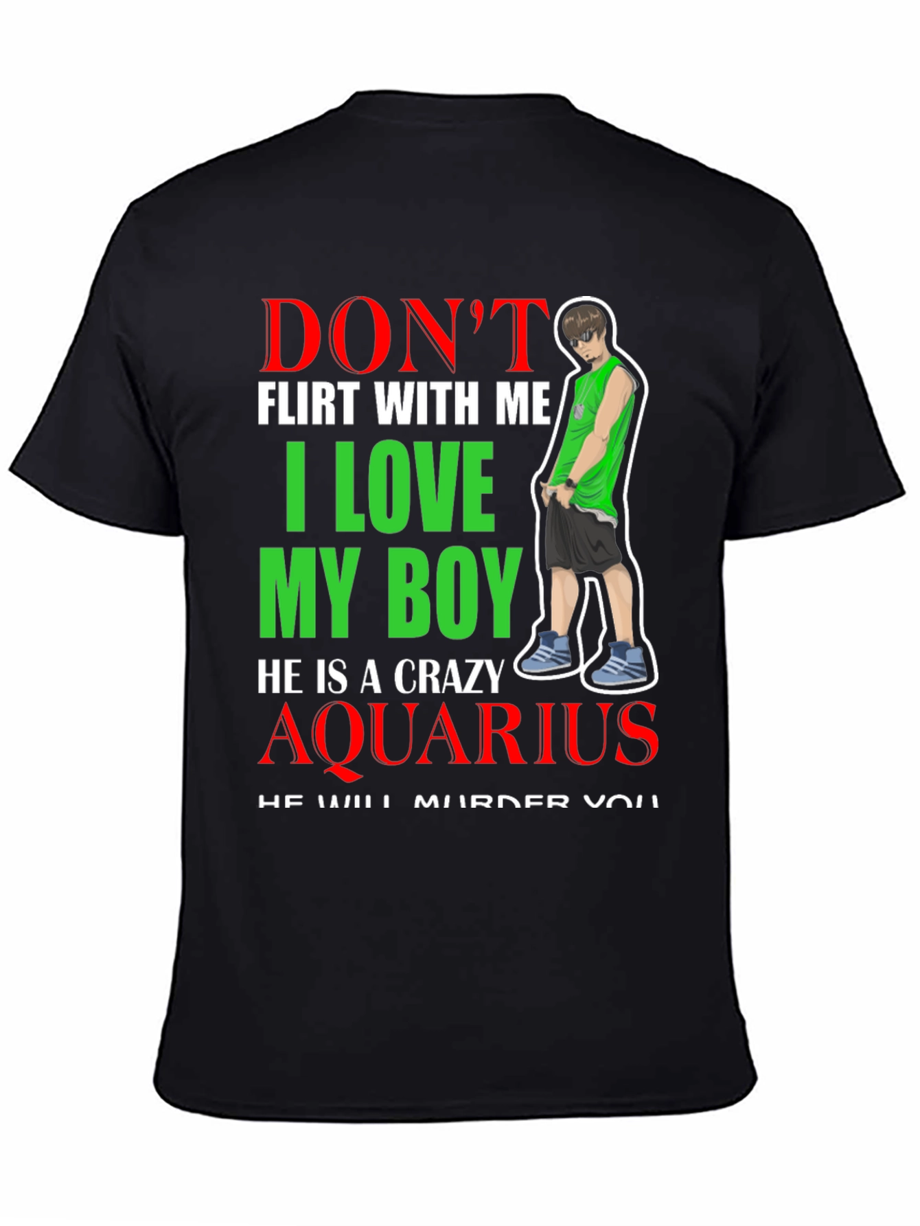 Crazy Aquarius Boy T-Shirt