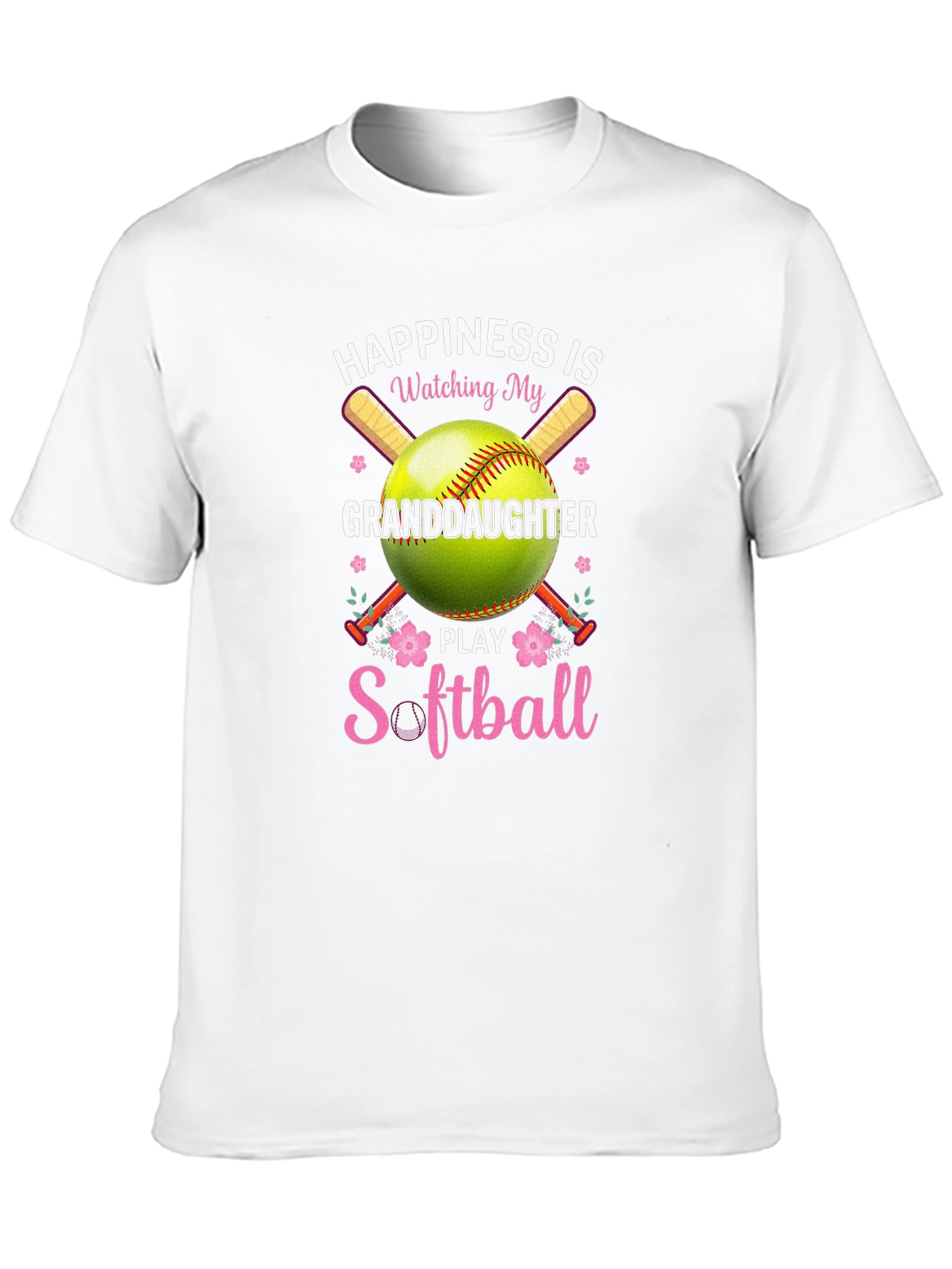 Happiness Watching My Granddaughter Play Softball T-Shirt