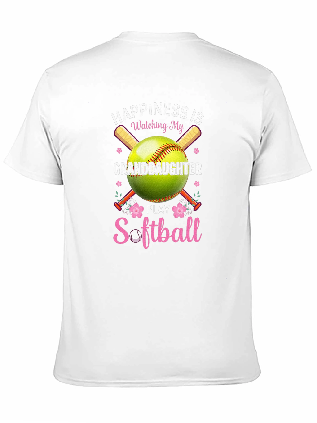 Happiness Watching My Granddaughter Play Softball T-Shirt