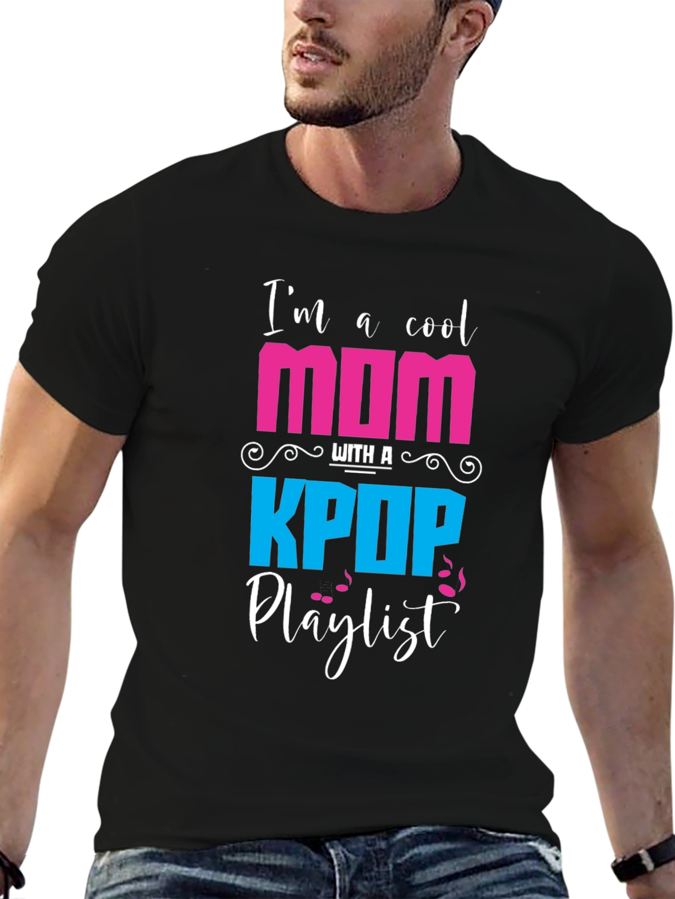 Cool Mom K-Pop Playlist Graphic T-Shirt