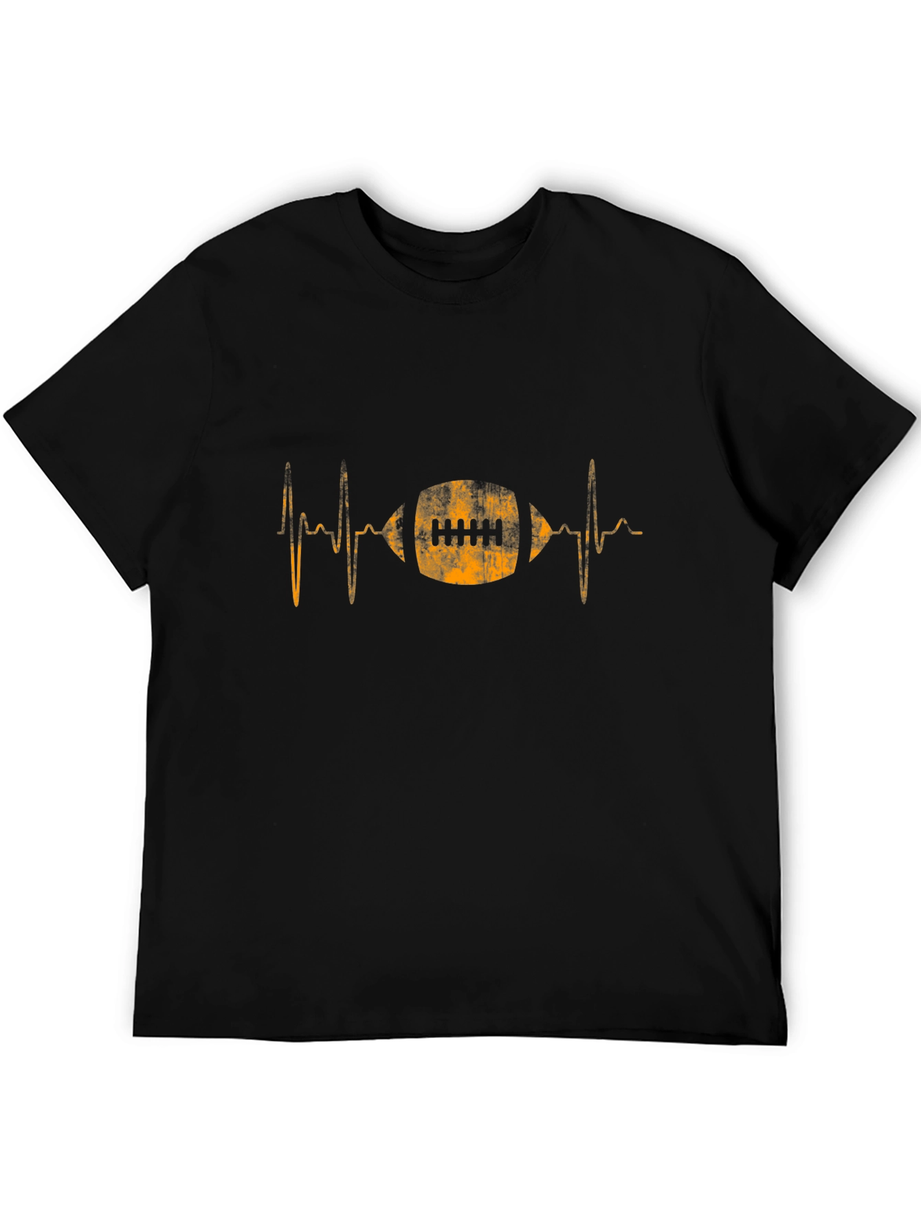 Football Heartbeat Graphic Tee